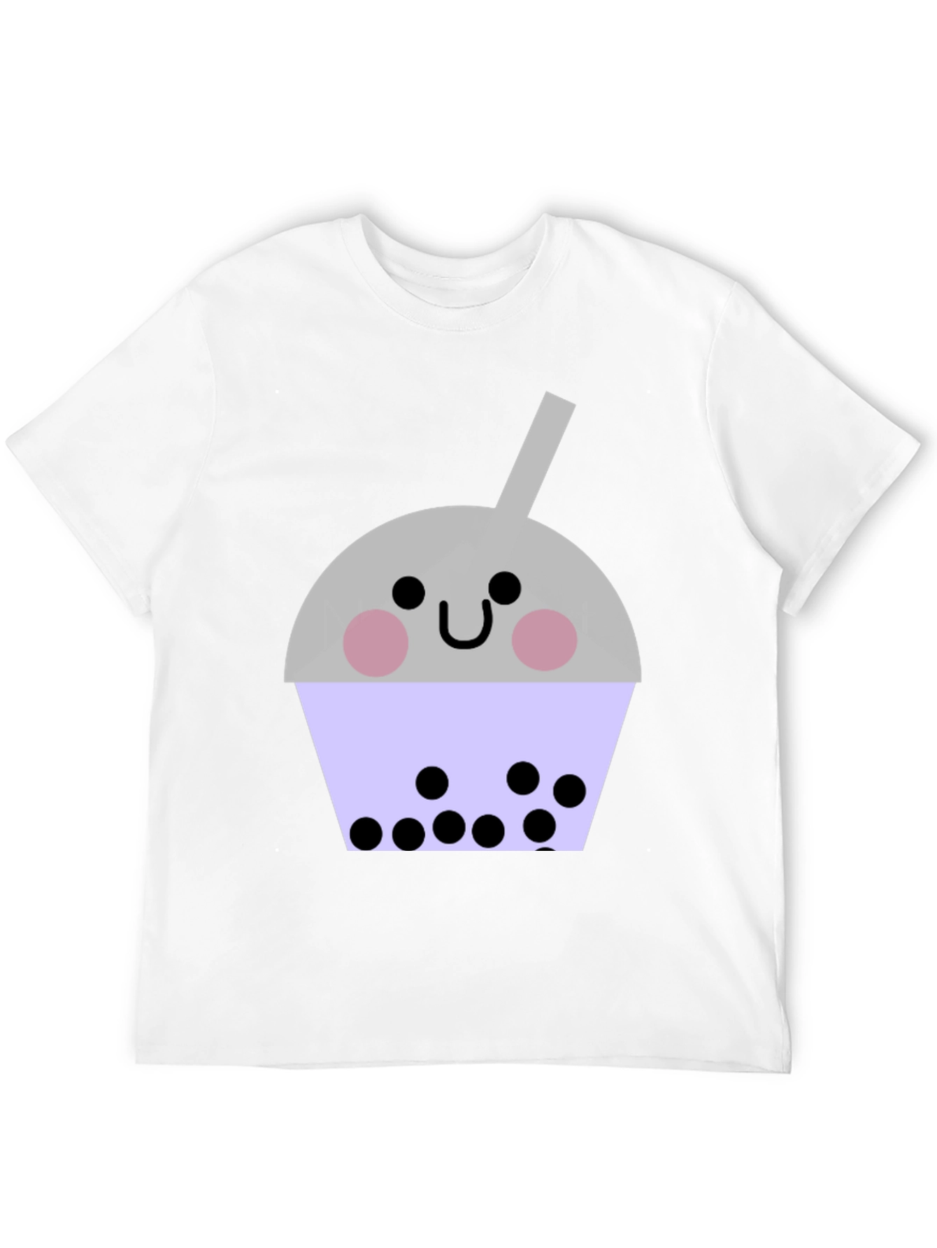 Cute Bubble Tea Graphic T-Shirt - Unisex Black Tee