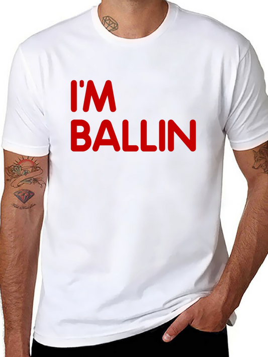 Im Ballin Black T-Shirt - Mens Graphic Tee