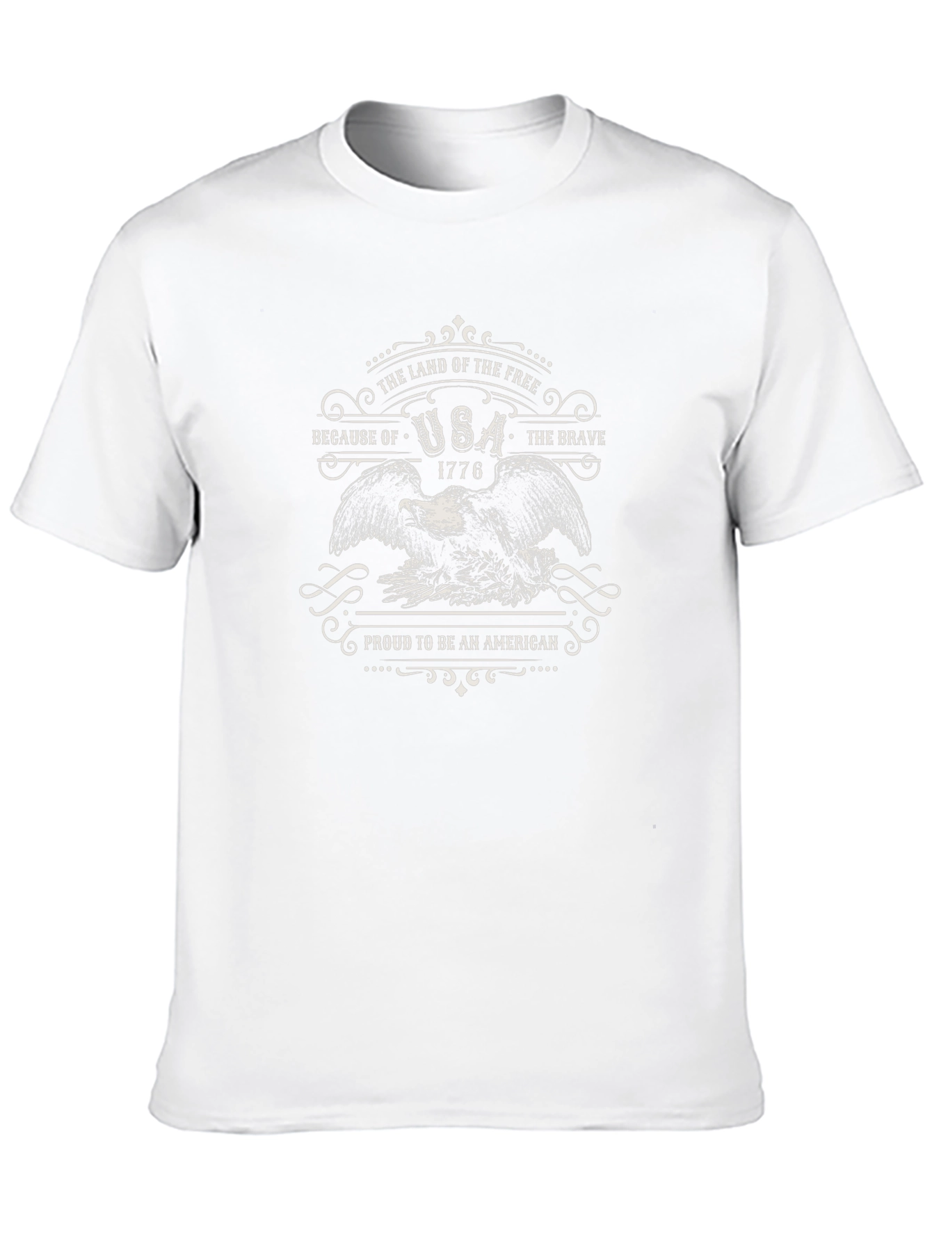 USA Patriotic Eagle Graphic T-Shirt