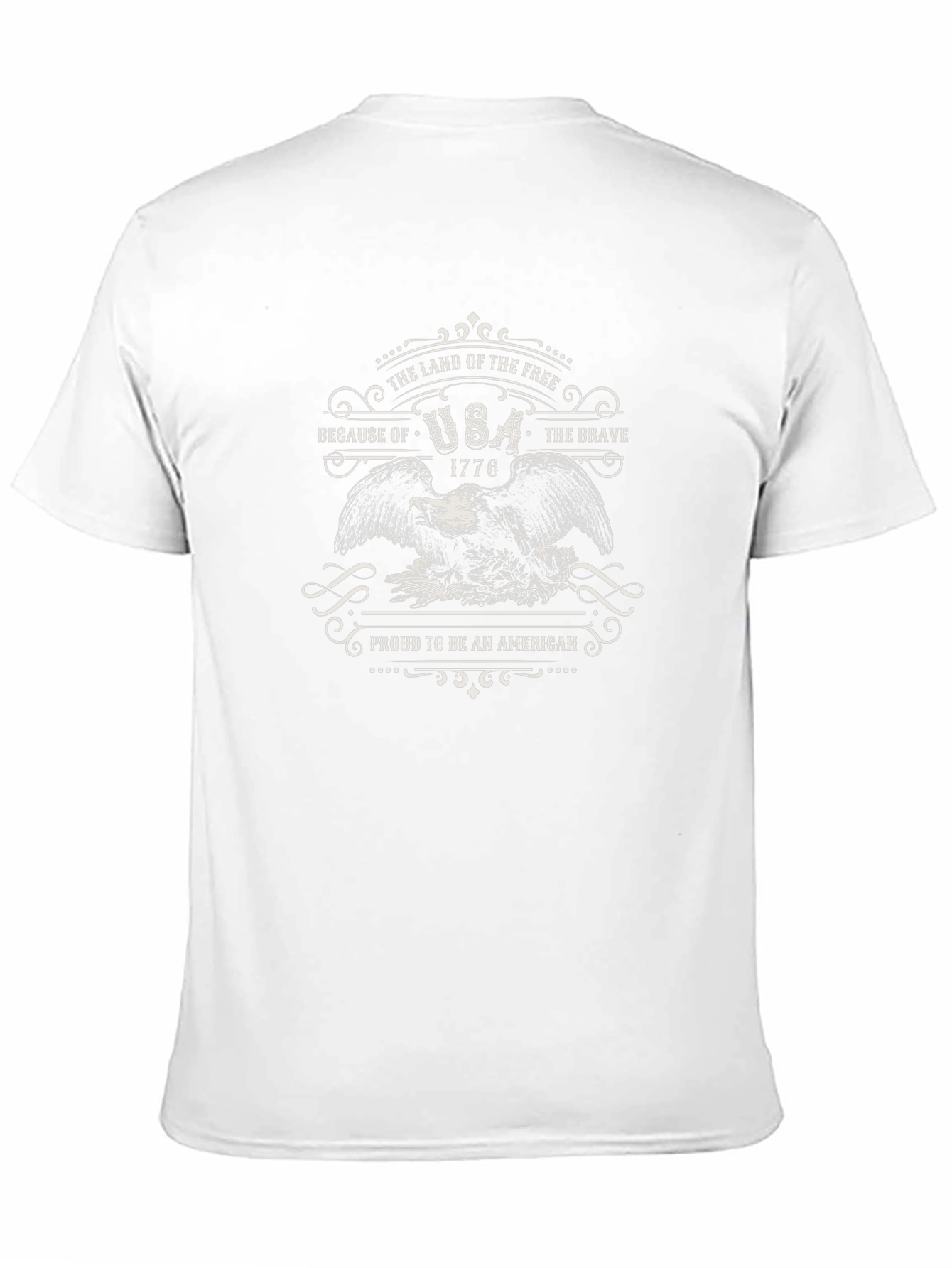 USA Patriotic Eagle Graphic T-Shirt
