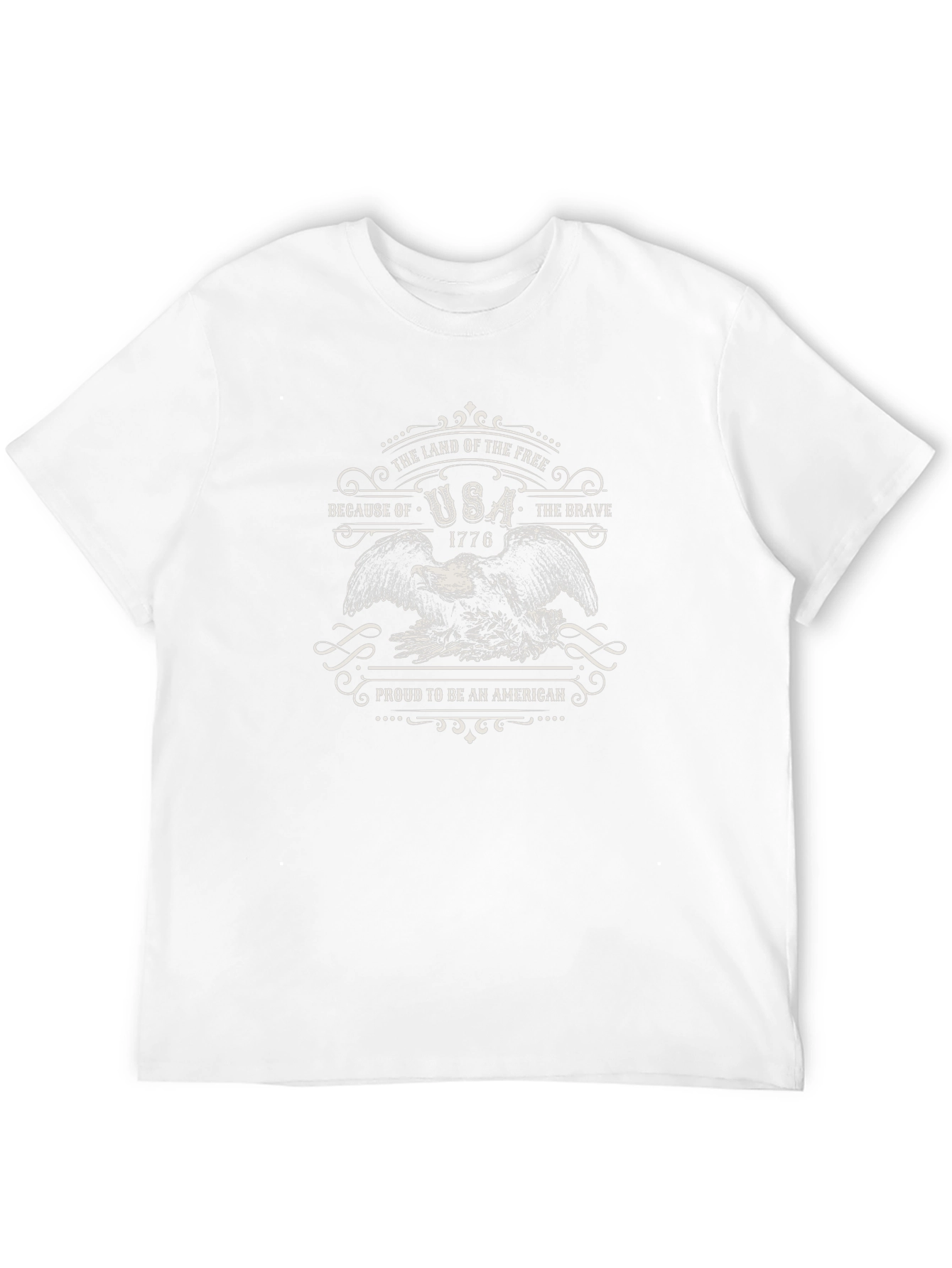 USA Patriotic Eagle Graphic T-Shirt