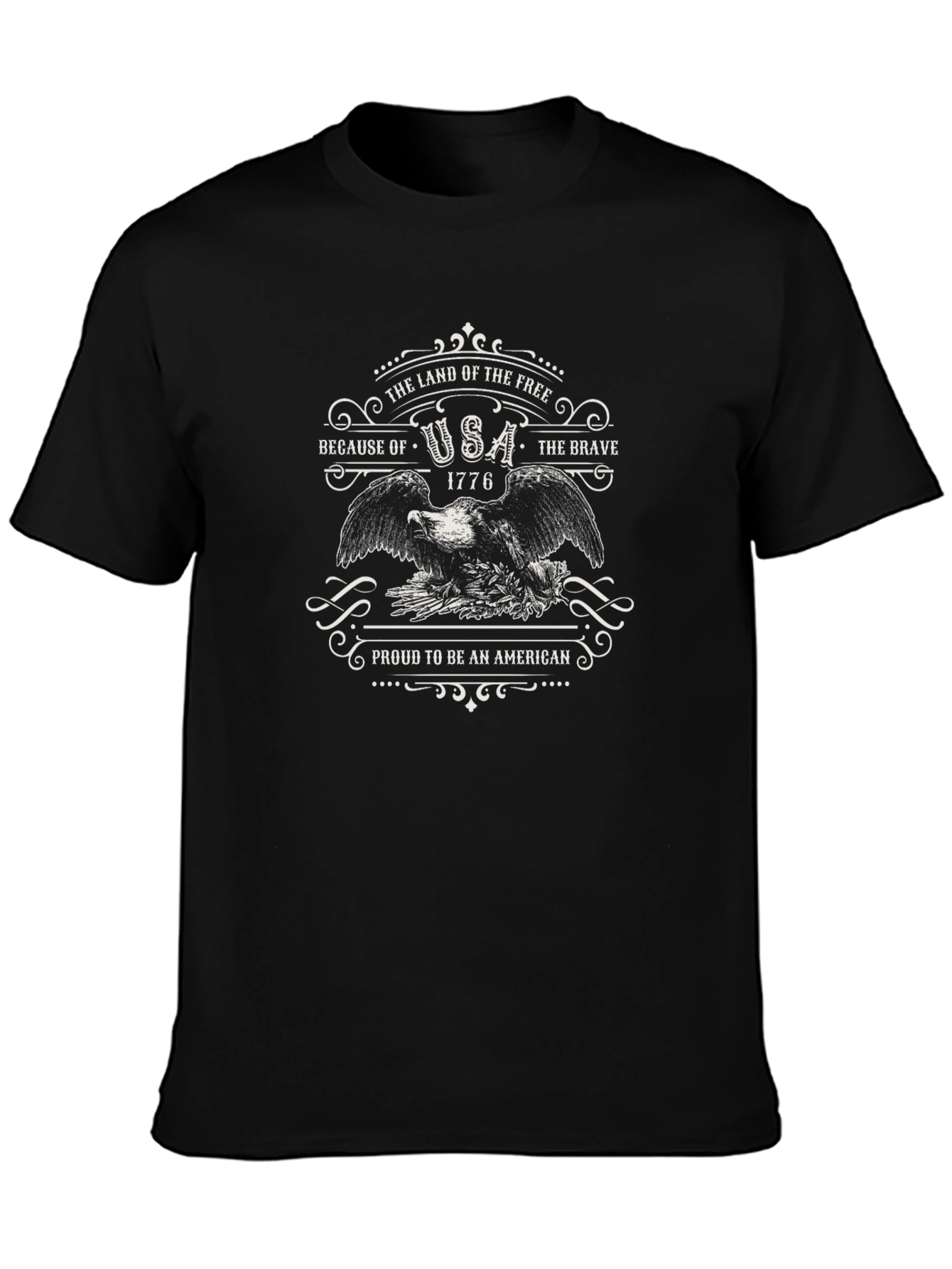 USA Patriotic Eagle Graphic T-Shirt