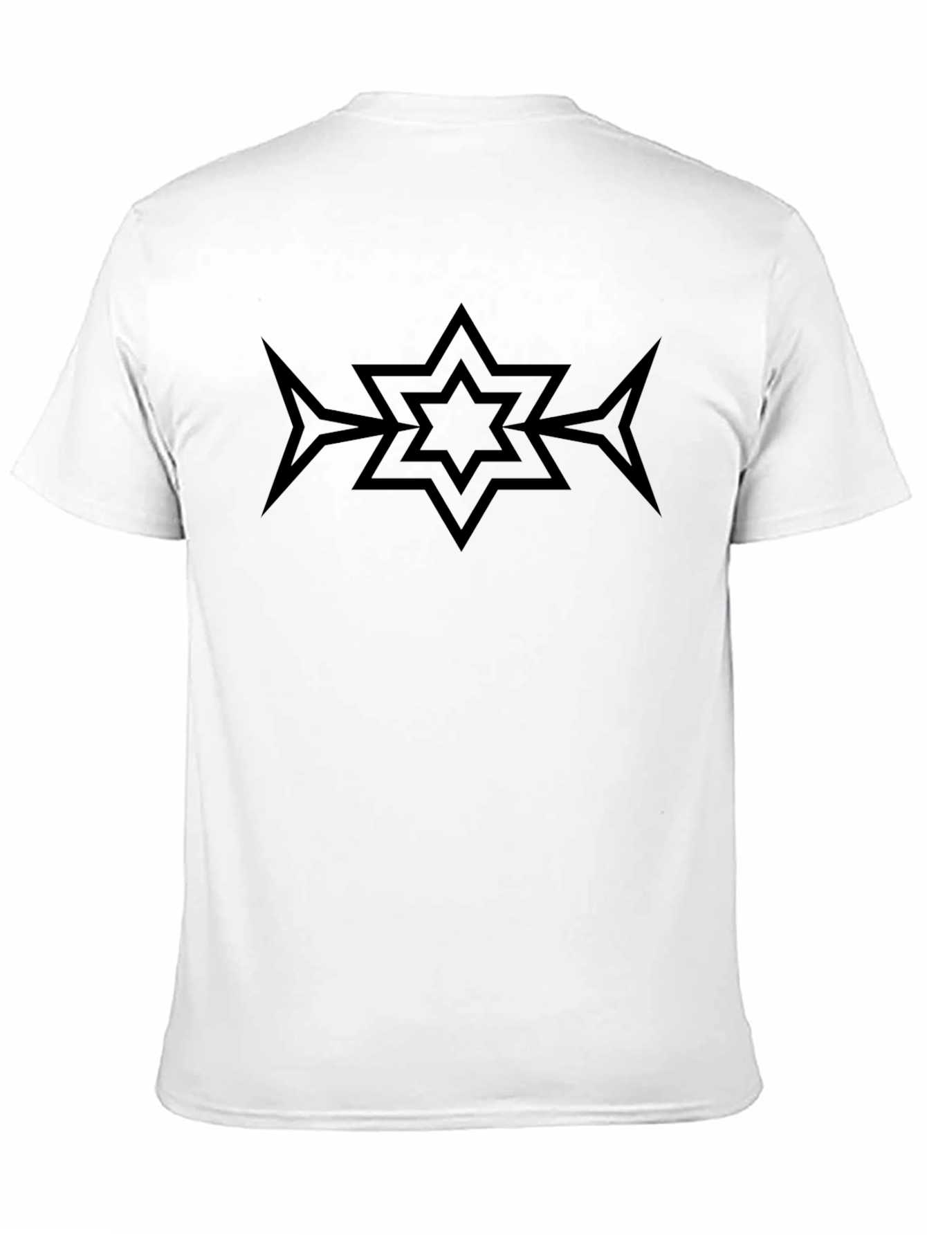Black Graphic Tee - Star Arrow Design