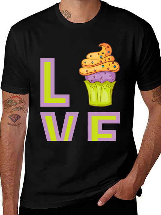 Love Cupcake Graphic T-Shirt - Fun Foodie Tee