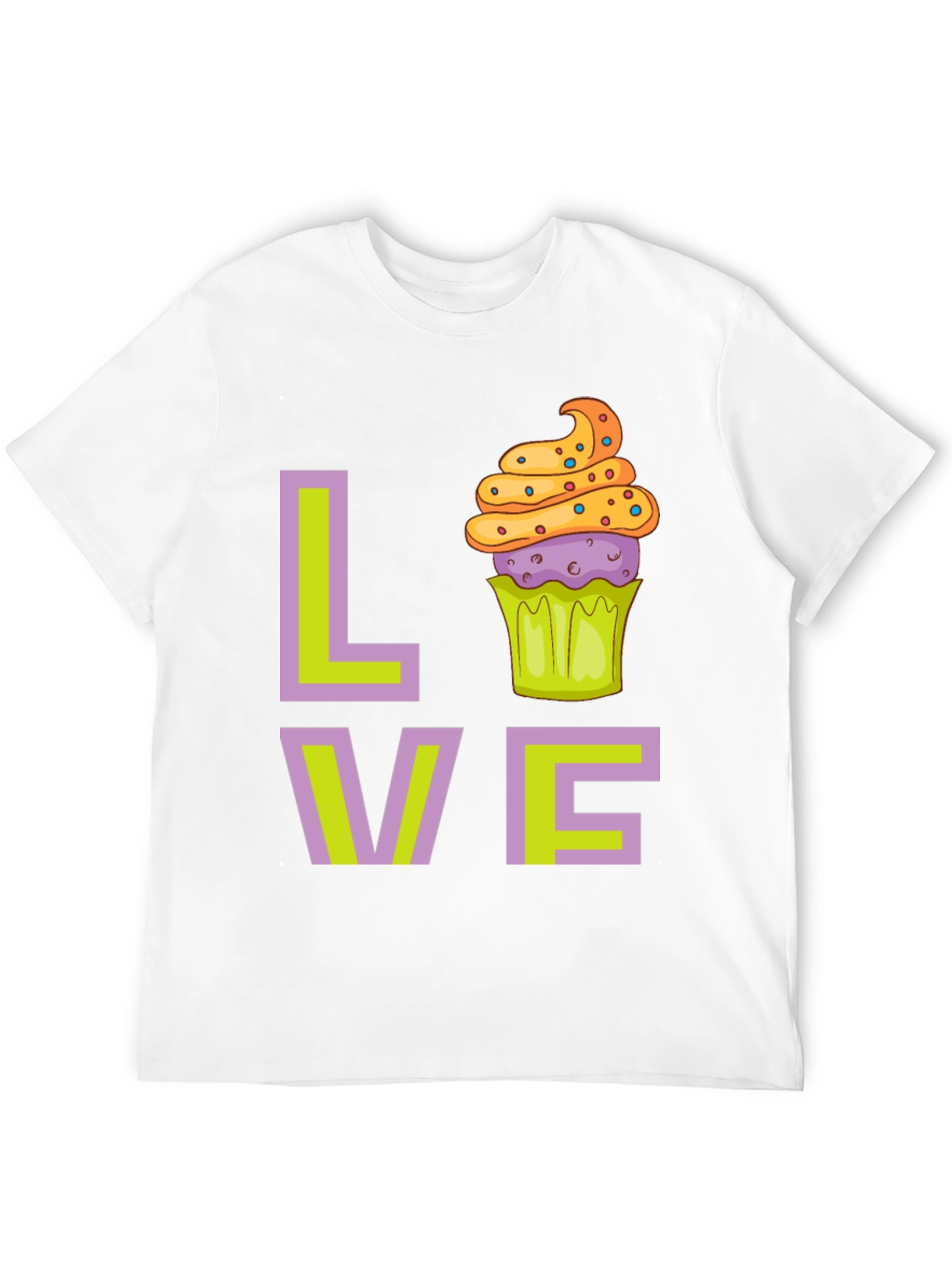 Love Cupcake Graphic T-Shirt - Fun Foodie Tee