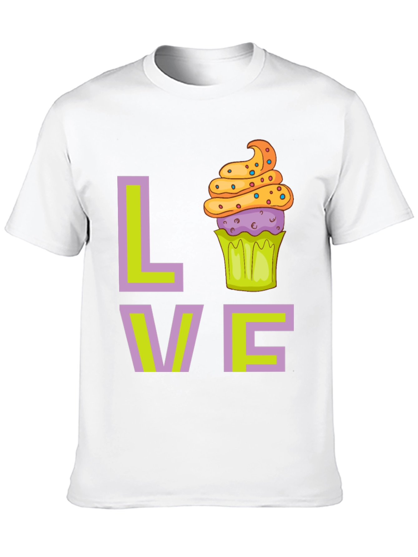 Love Cupcake Graphic T-Shirt - Fun Foodie Tee