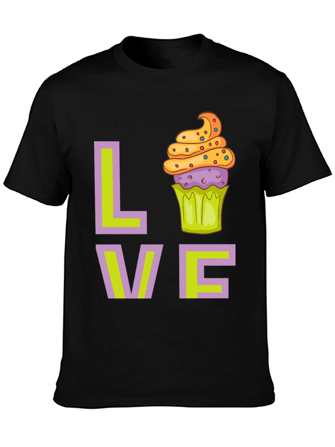 Love Cupcake Graphic T-Shirt - Fun Foodie Tee