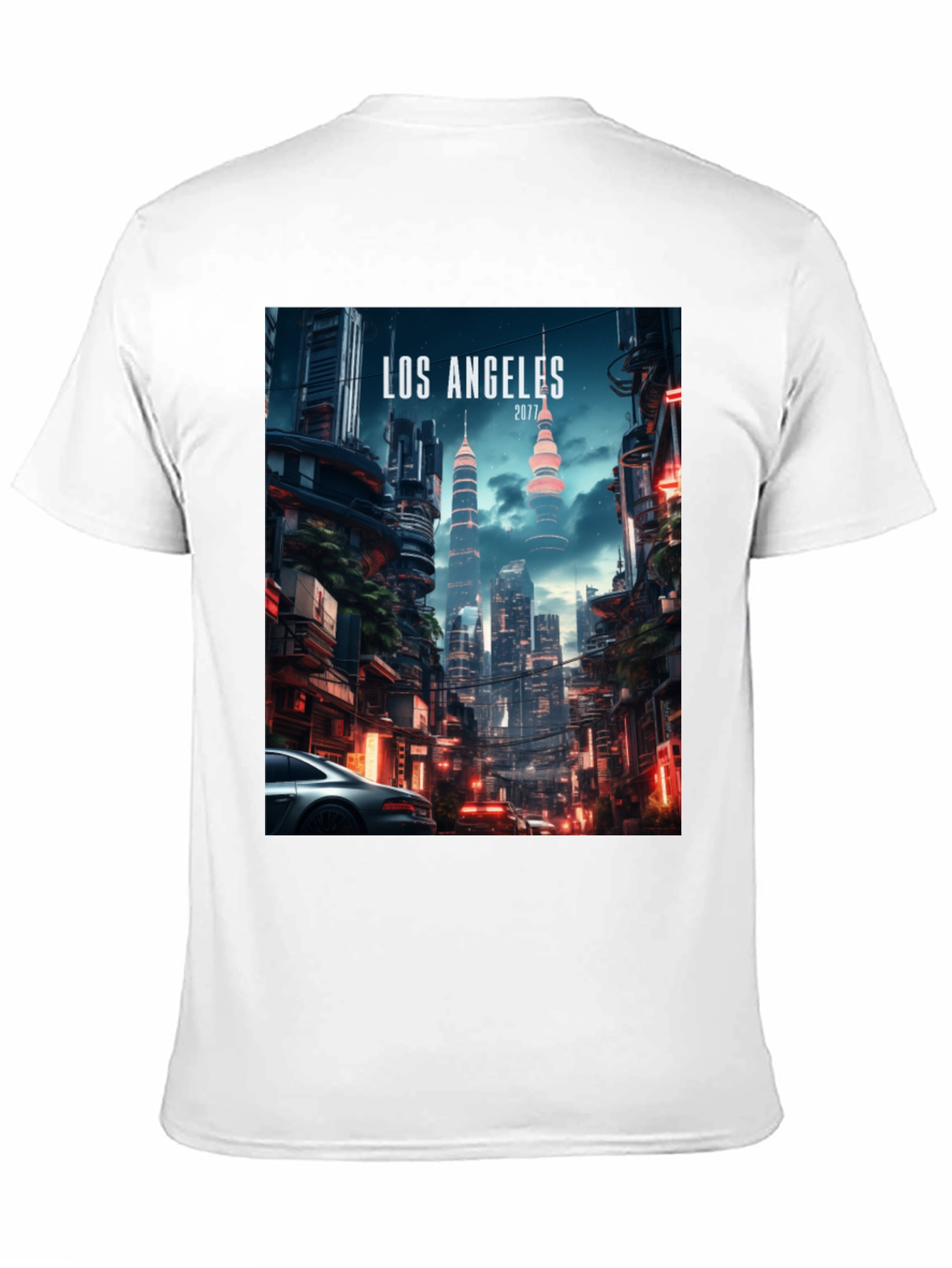 Cyberpunk Los Angeles 2077 Graphic Tee