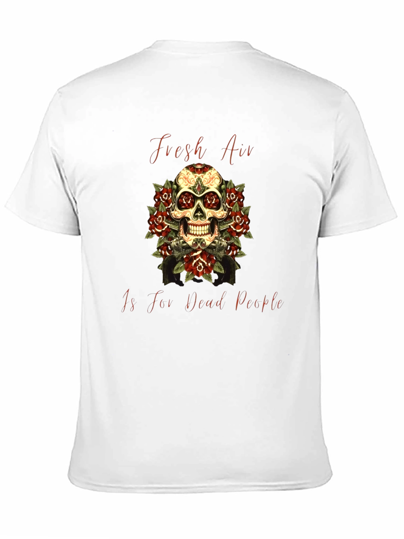 Fresh Air Dead People Skull Graphic T-Shirt