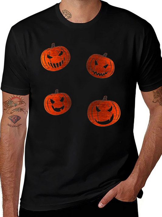 Halloween Pumpkin Face T-Shirt - Spooky Season