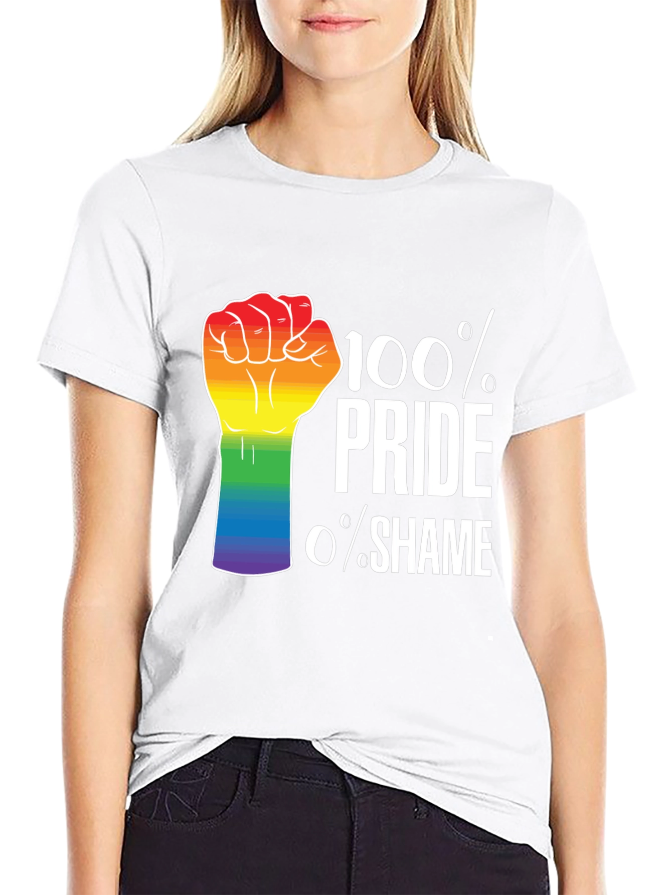Pride T-Shirt - 100% Pride 0% Shame