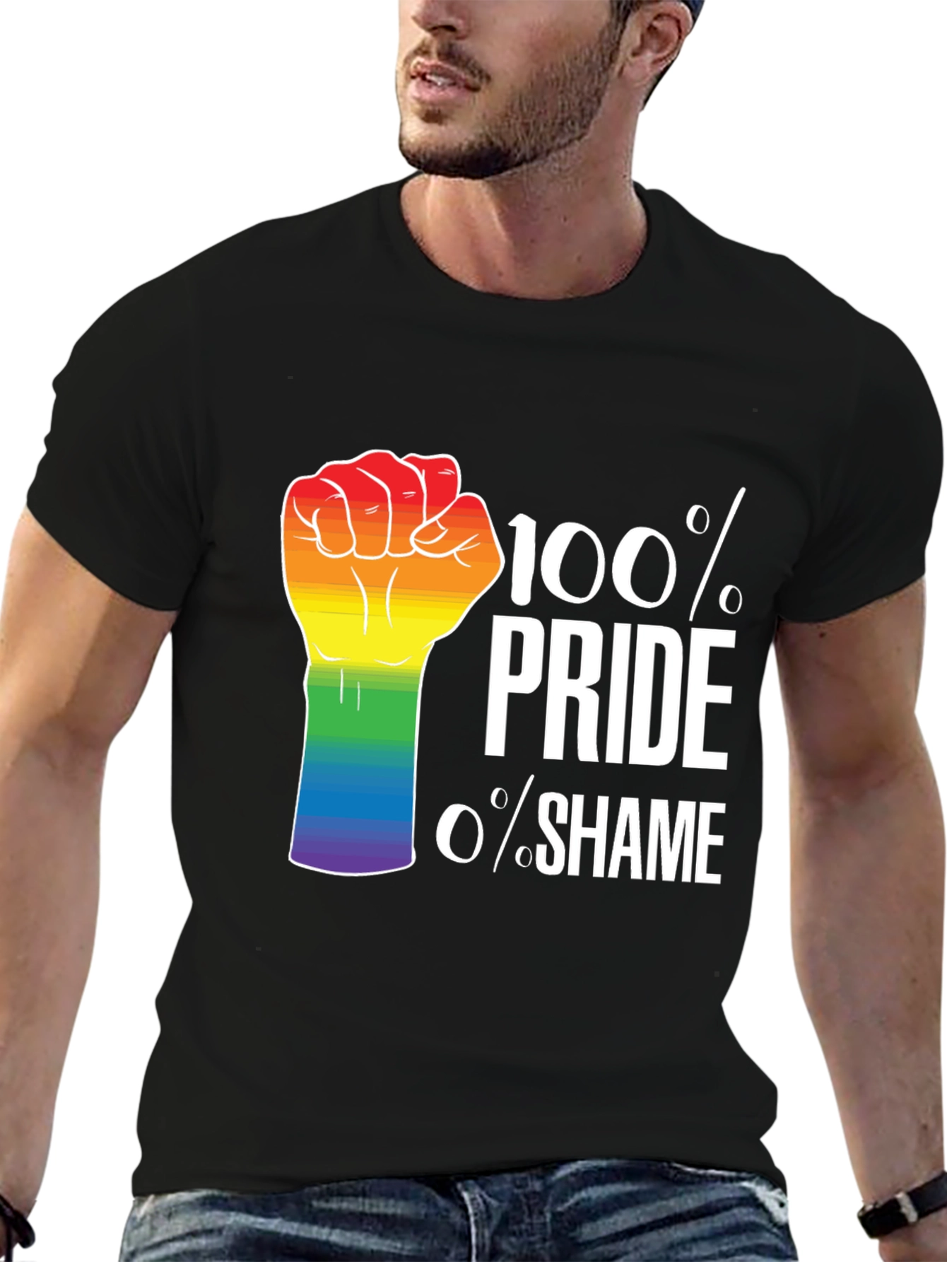 Pride T-Shirt - 100% Pride 0% Shame