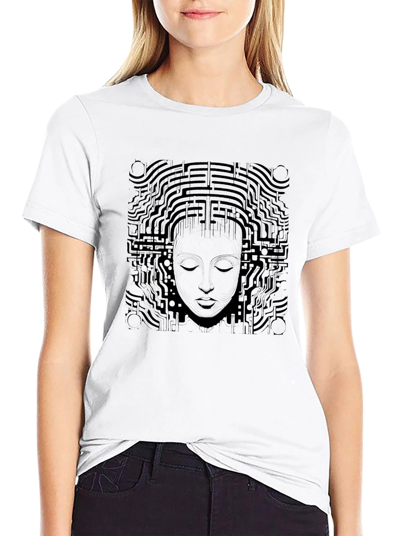 Tech Mindset Graphic Black Tee