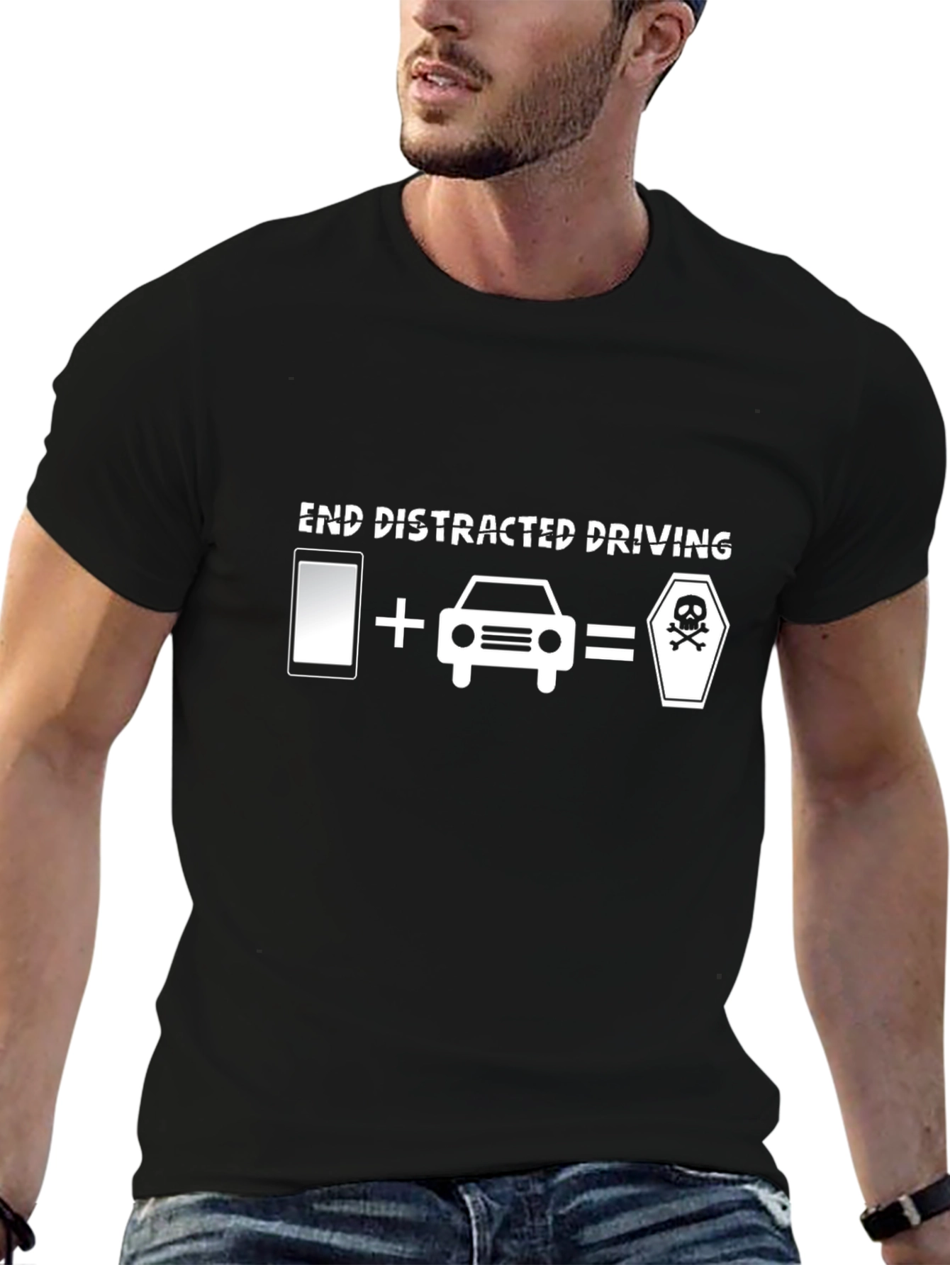 End Distracted Driving Graphic T-Shirt