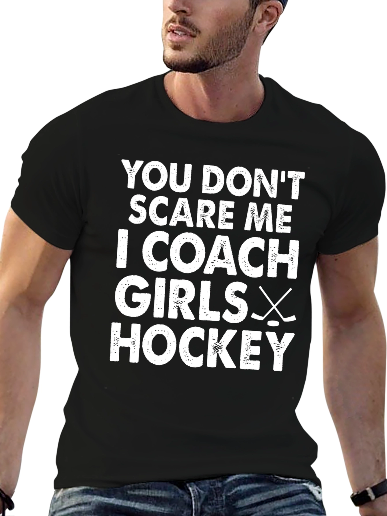 Girls Hockey Coach Graphic T-Shirt