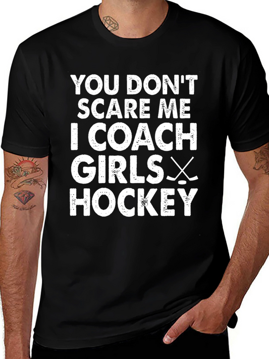 Girls Hockey Coach Graphic T-Shirt