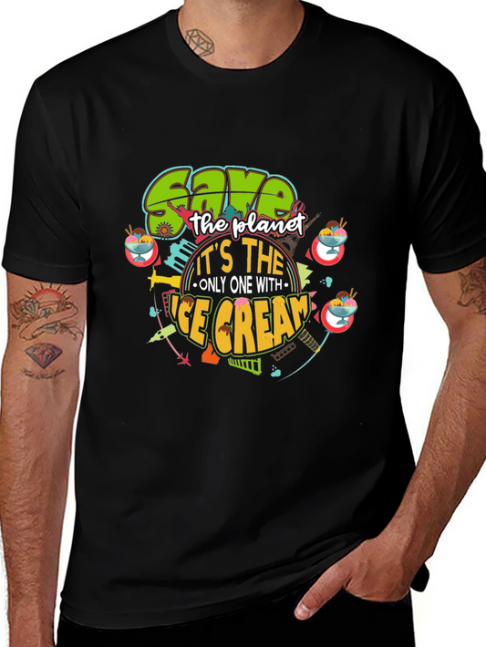 Save the Planet Ice Cream T-Shirt - Graphic Tee