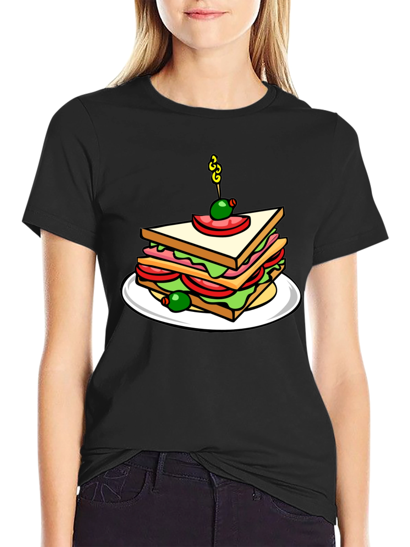 Sandwich Graphic T-Shirt - Foodie Style