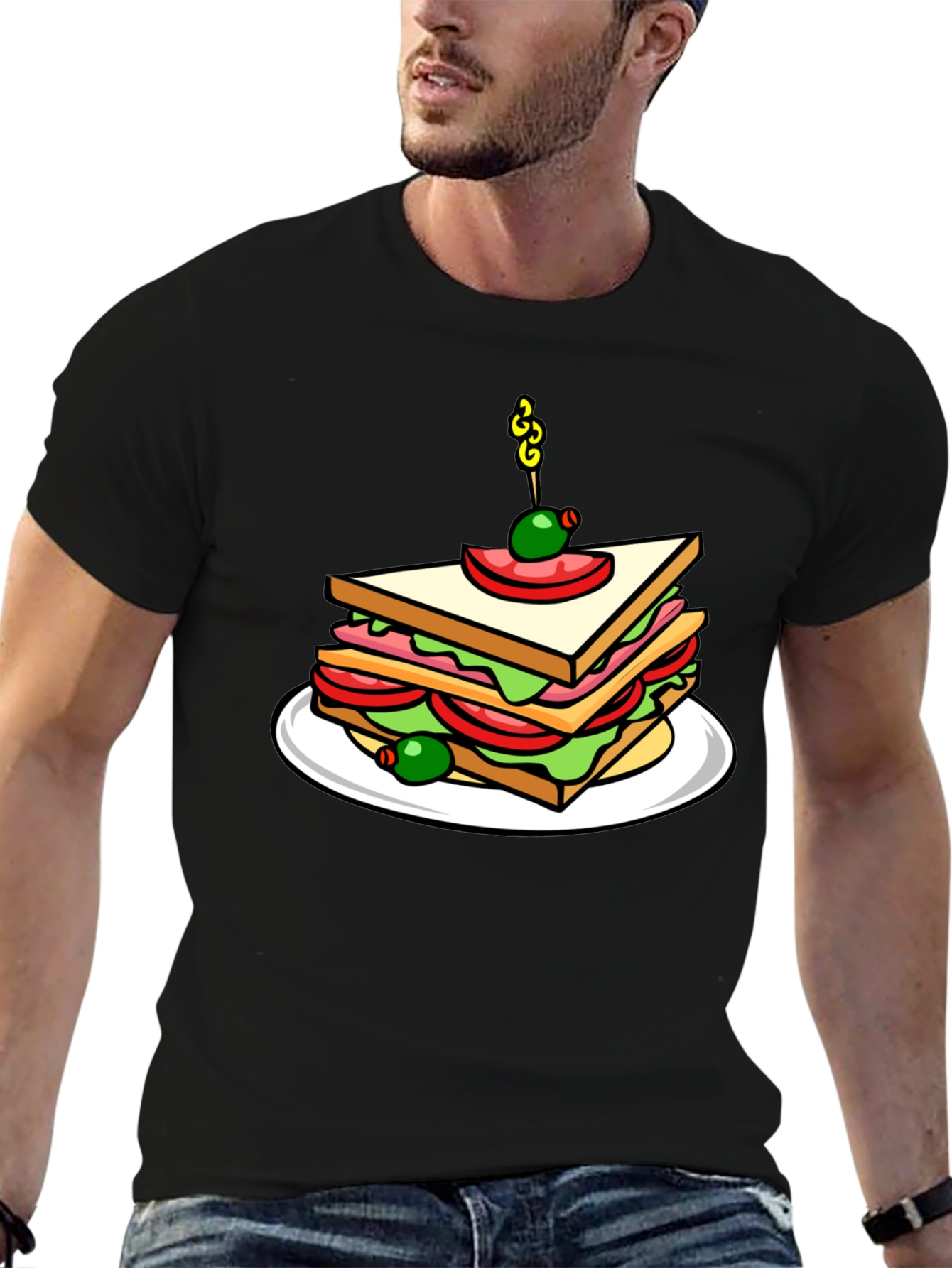 Sandwich Graphic T-Shirt - Foodie Style