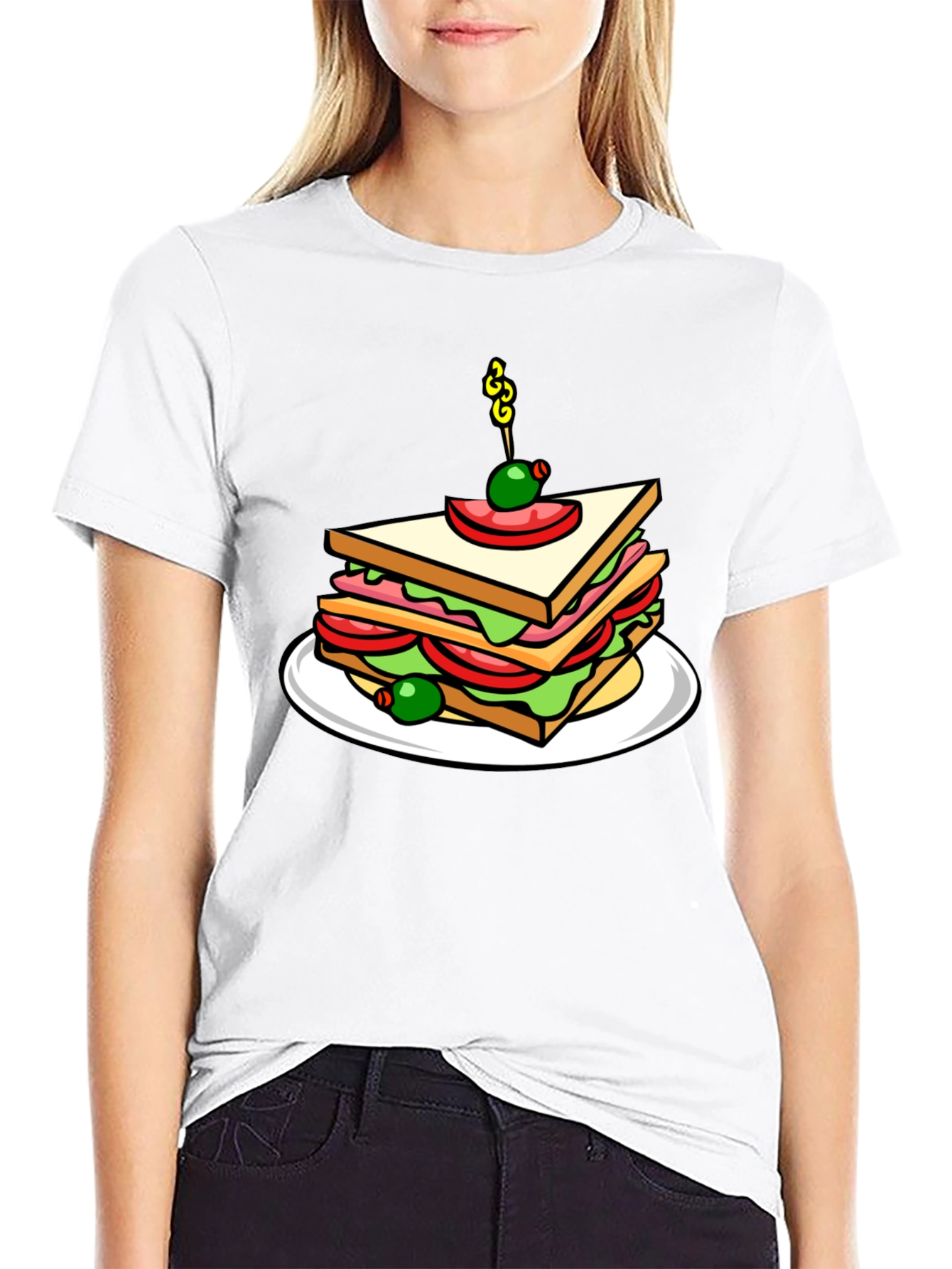 Sandwich Graphic T-Shirt - Foodie Style