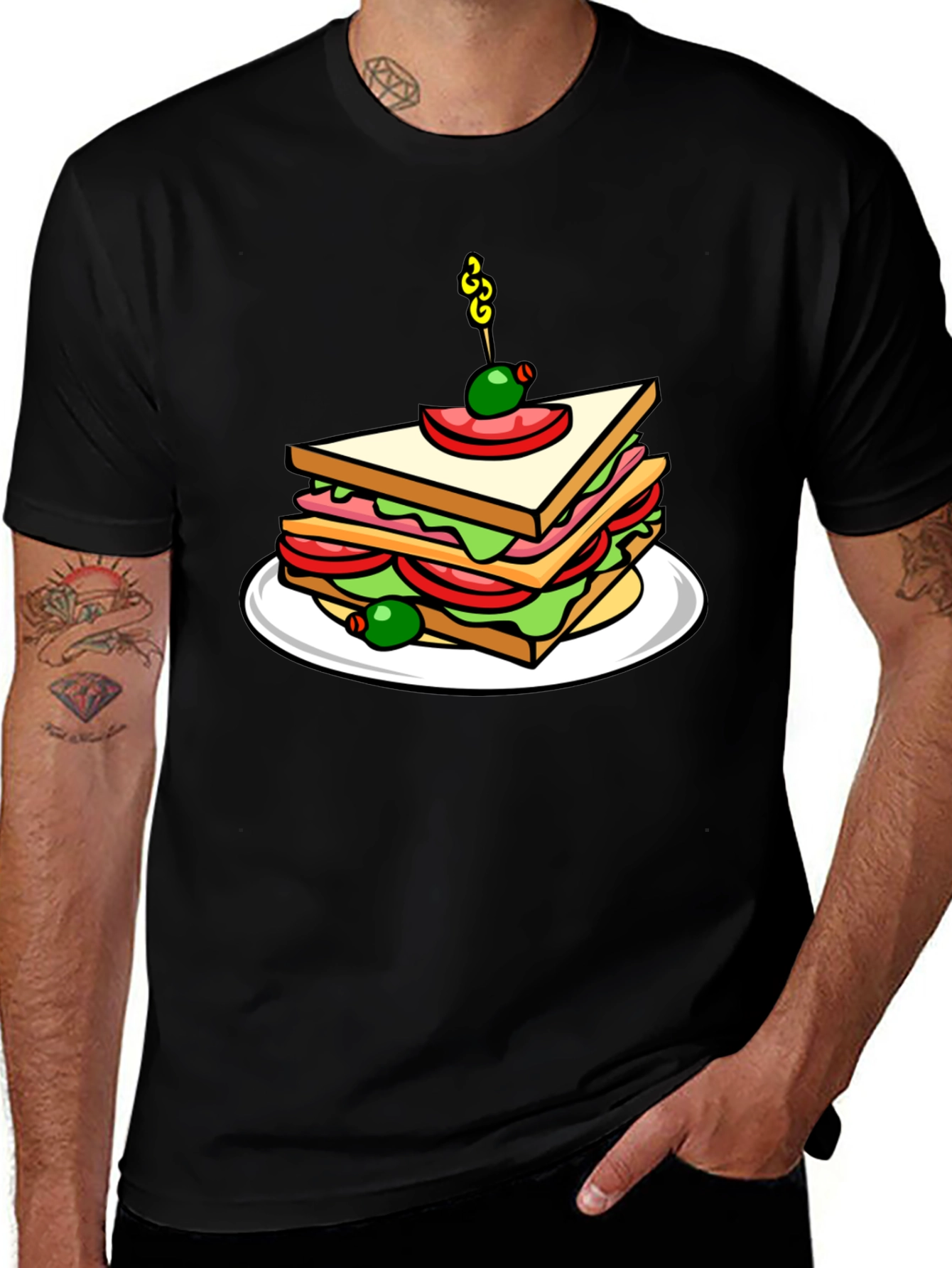 Sandwich Graphic T-Shirt - Foodie Style