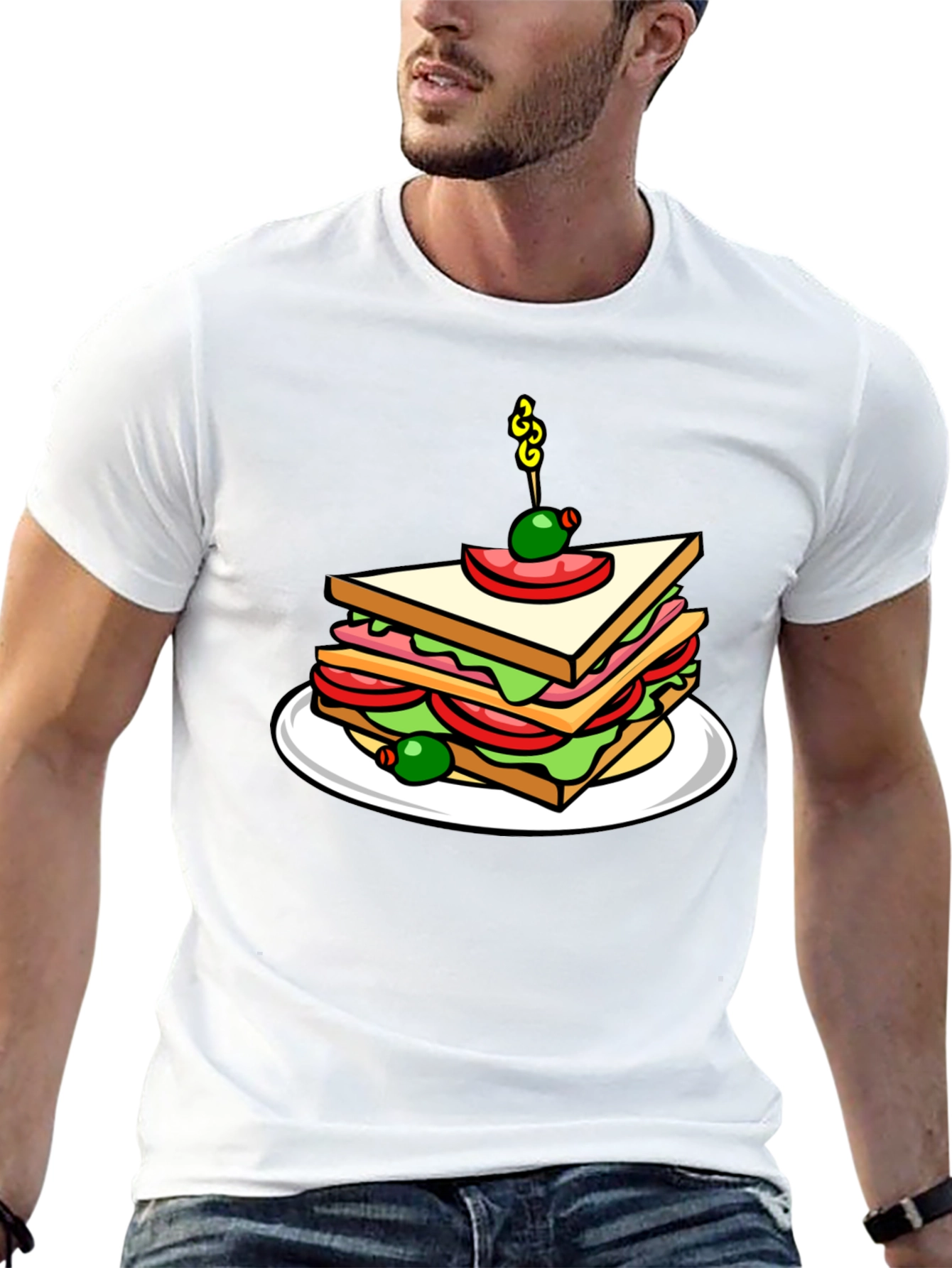 Sandwich Graphic T-Shirt - Foodie Style