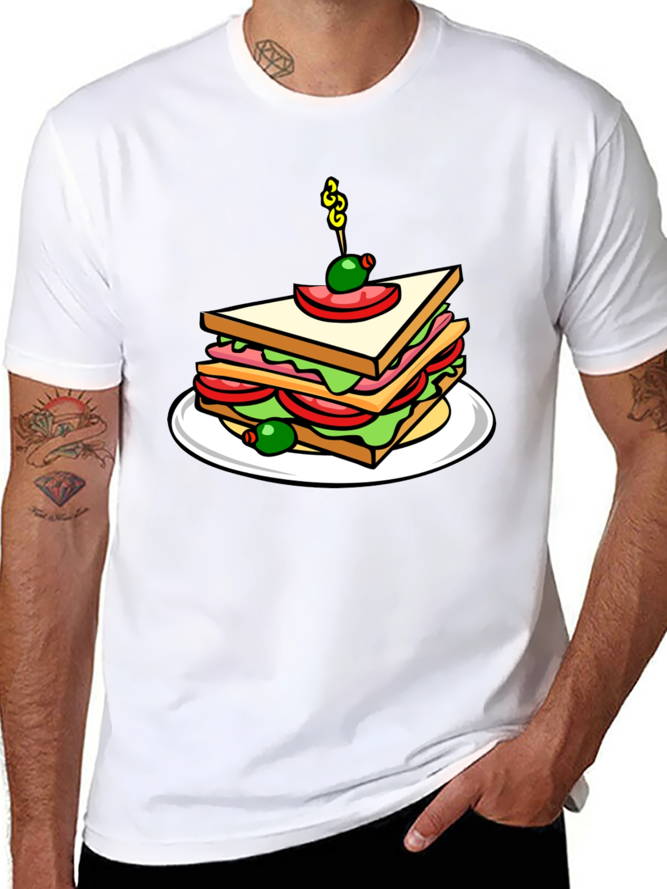 Sandwich Graphic T-Shirt - Foodie Style