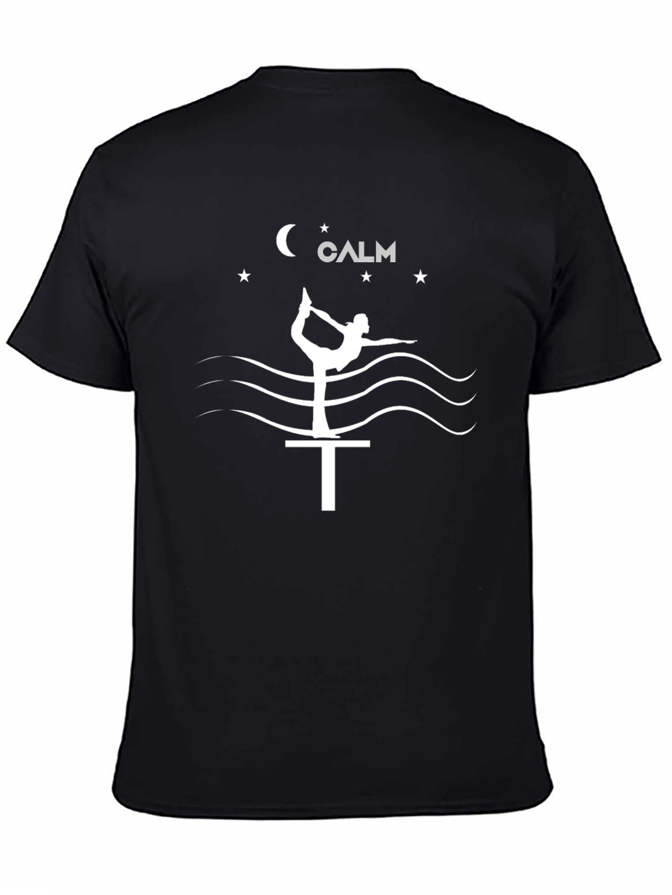 Calm Yoga Pose Graphic Print T-Shirt