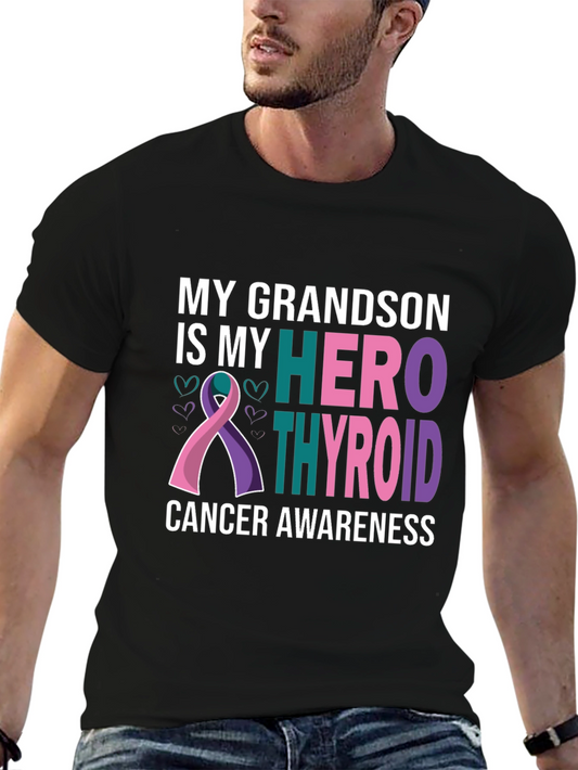 Grandson Thyroid Cancer Awareness T-Shirt