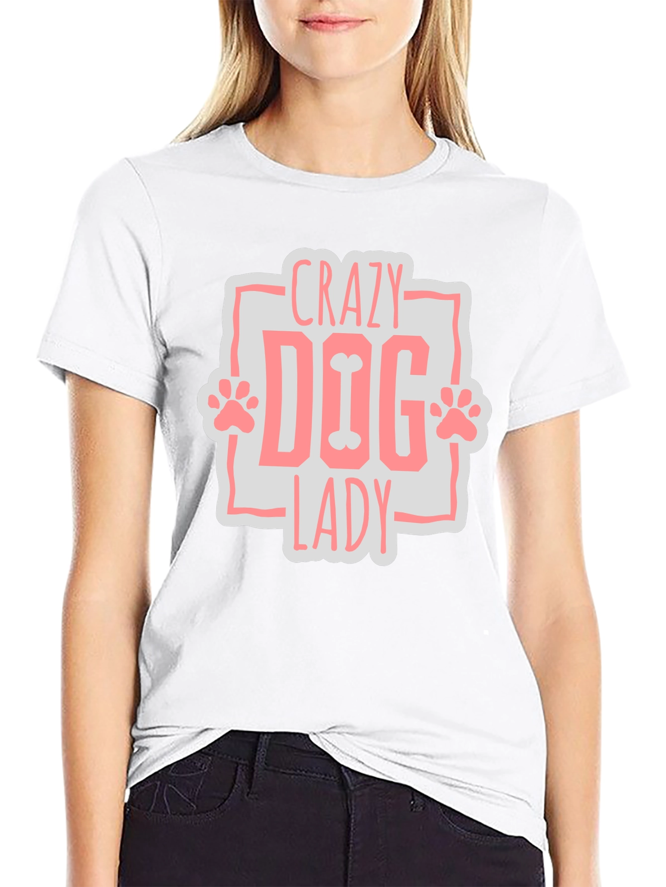 Crazy Dog Lady Graphic T-Shirt