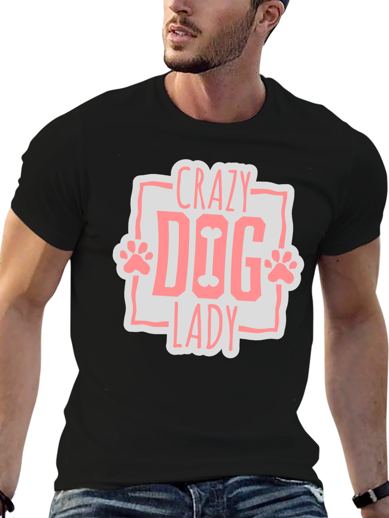 Crazy Dog Lady Graphic T-Shirt