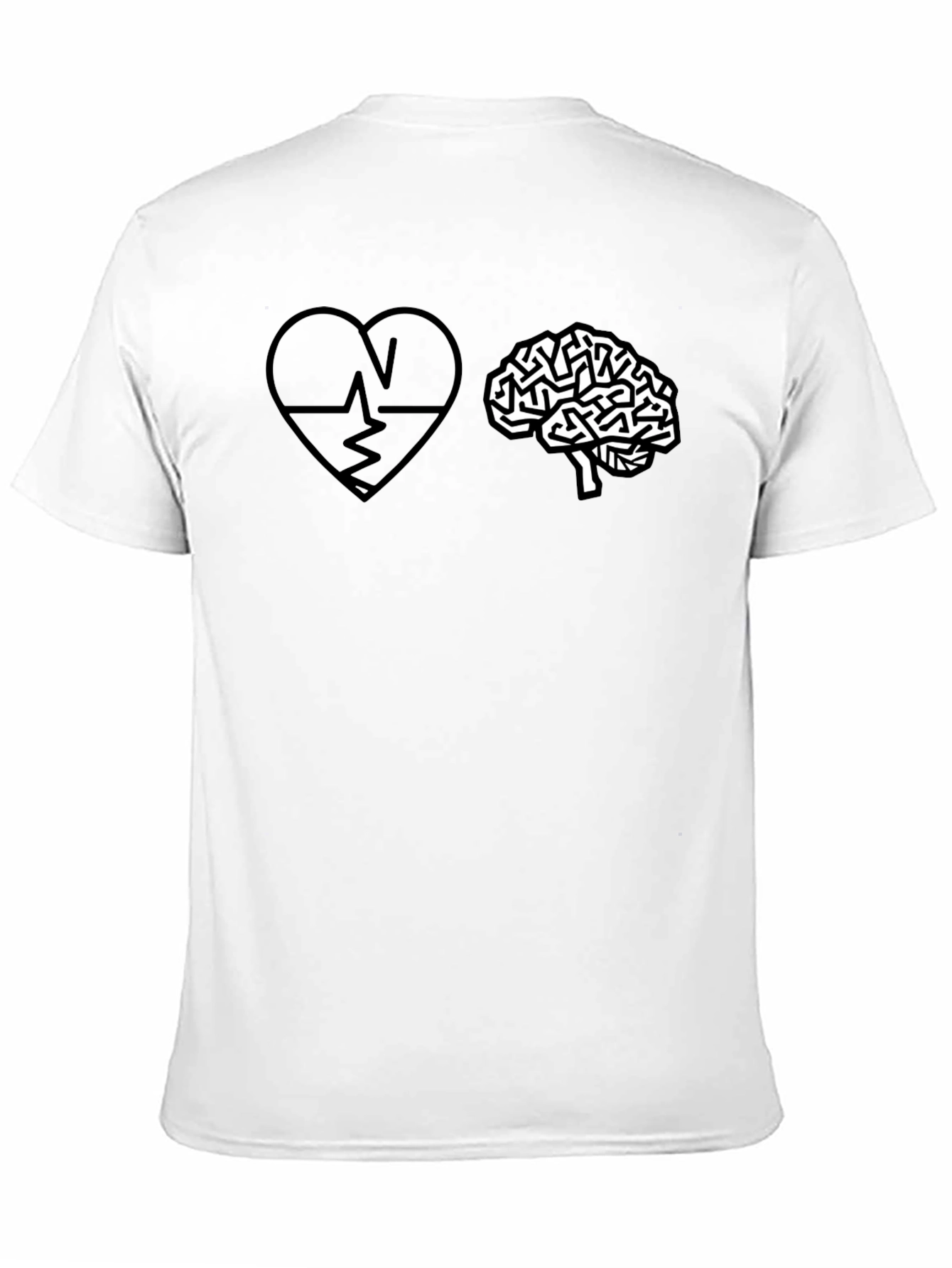 Heart vs. Brain Graphic T-Shirt