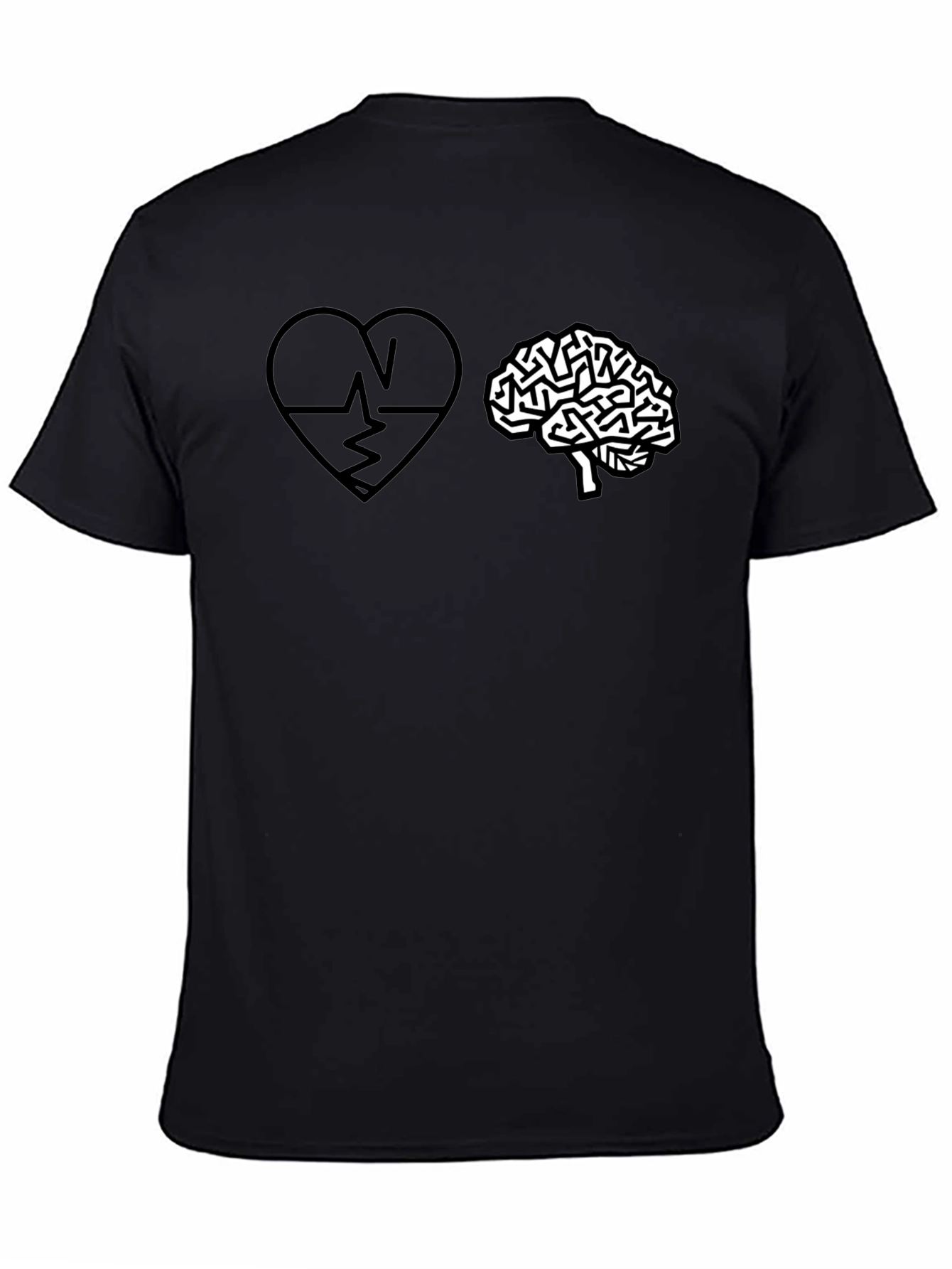 Heart vs. Brain Graphic T-Shirt