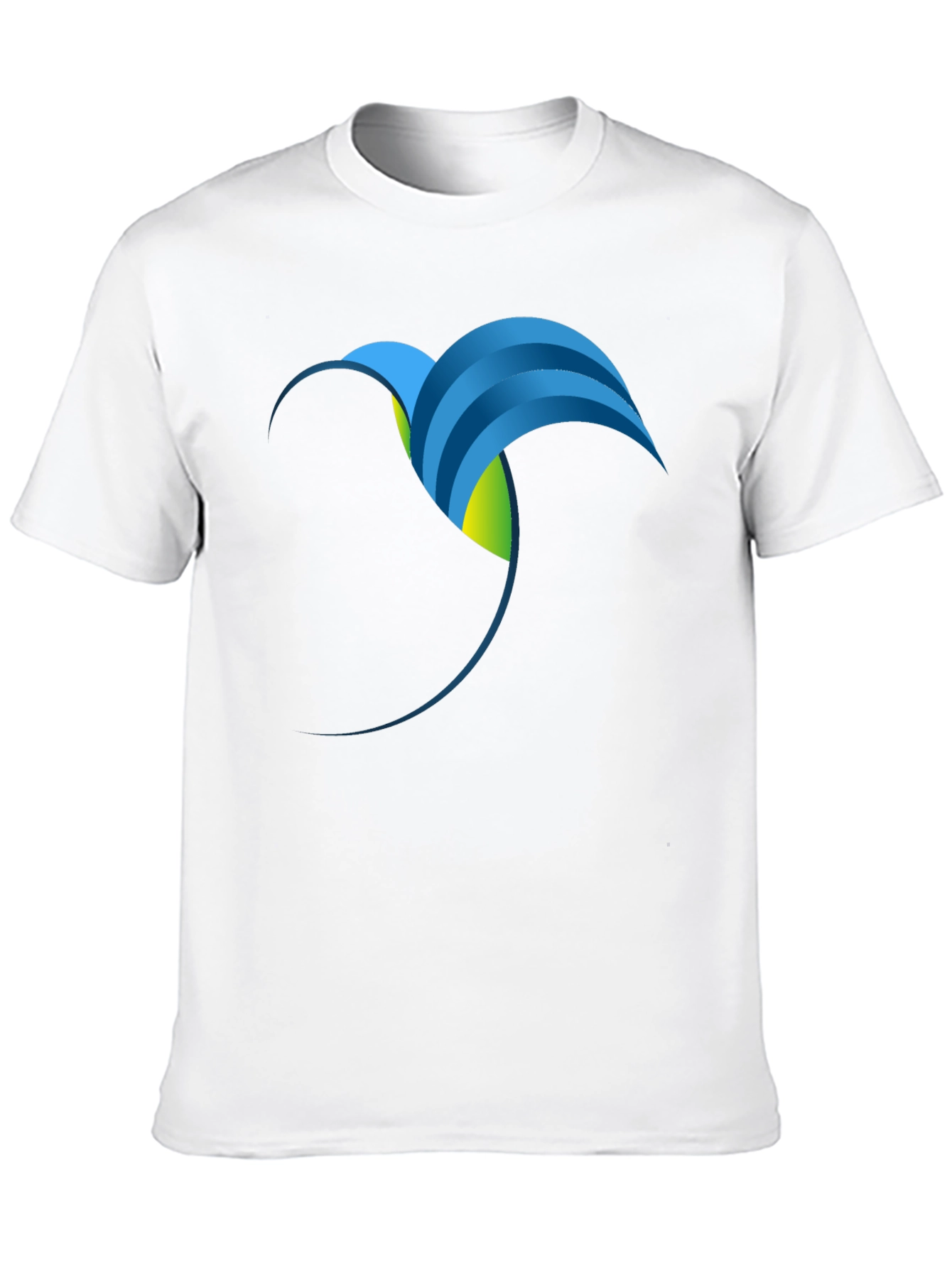 Abstract Bird Black T-Shirt