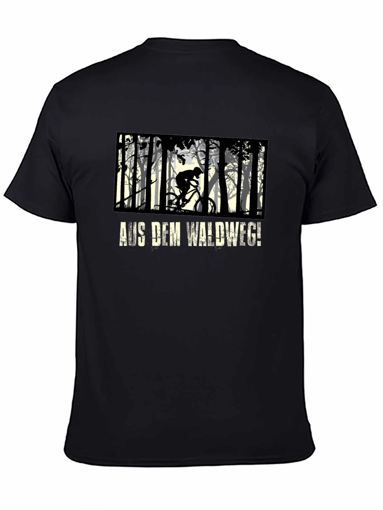 Mountain Biker Forest Graphic Tee