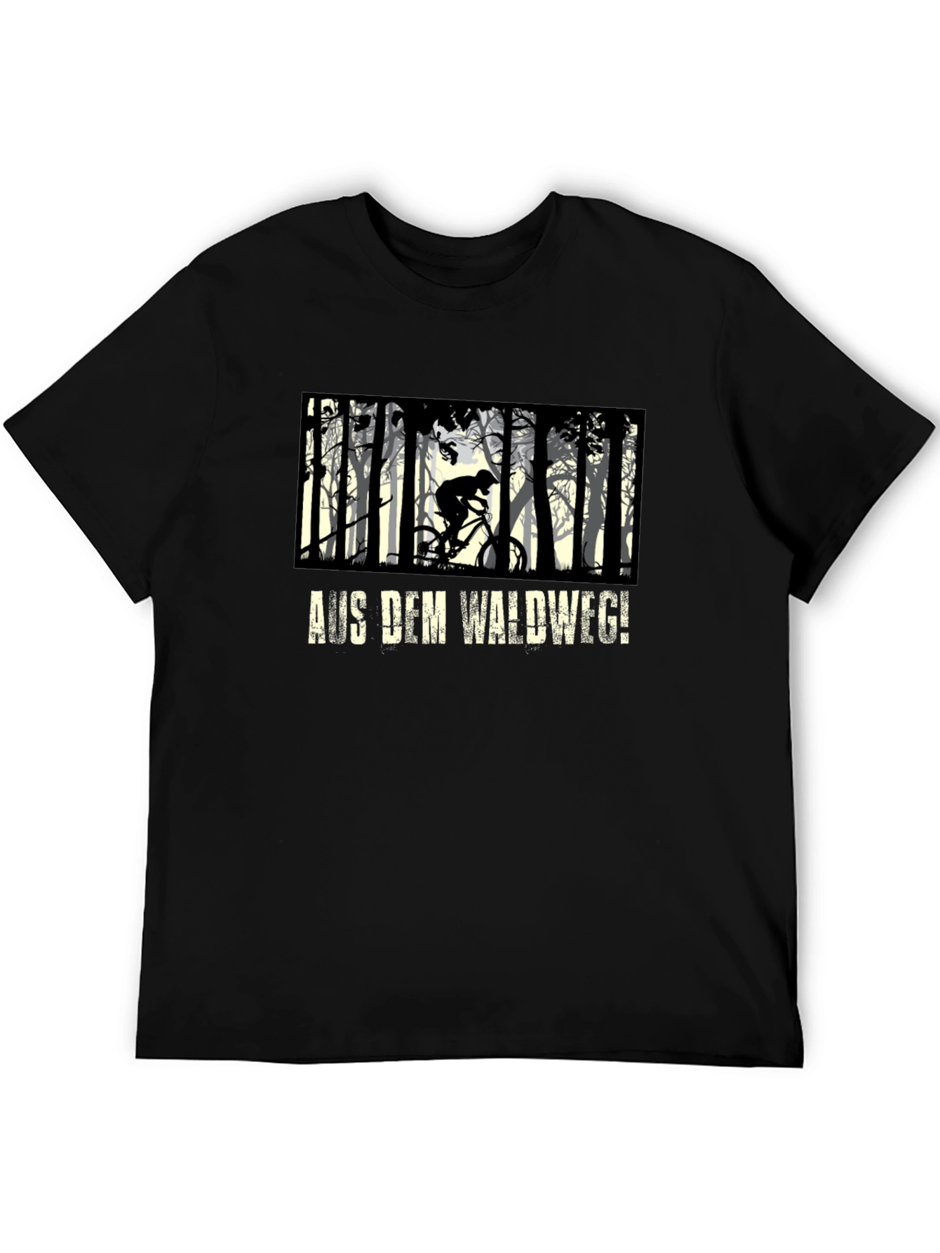 Mountain Biker Forest Graphic Tee