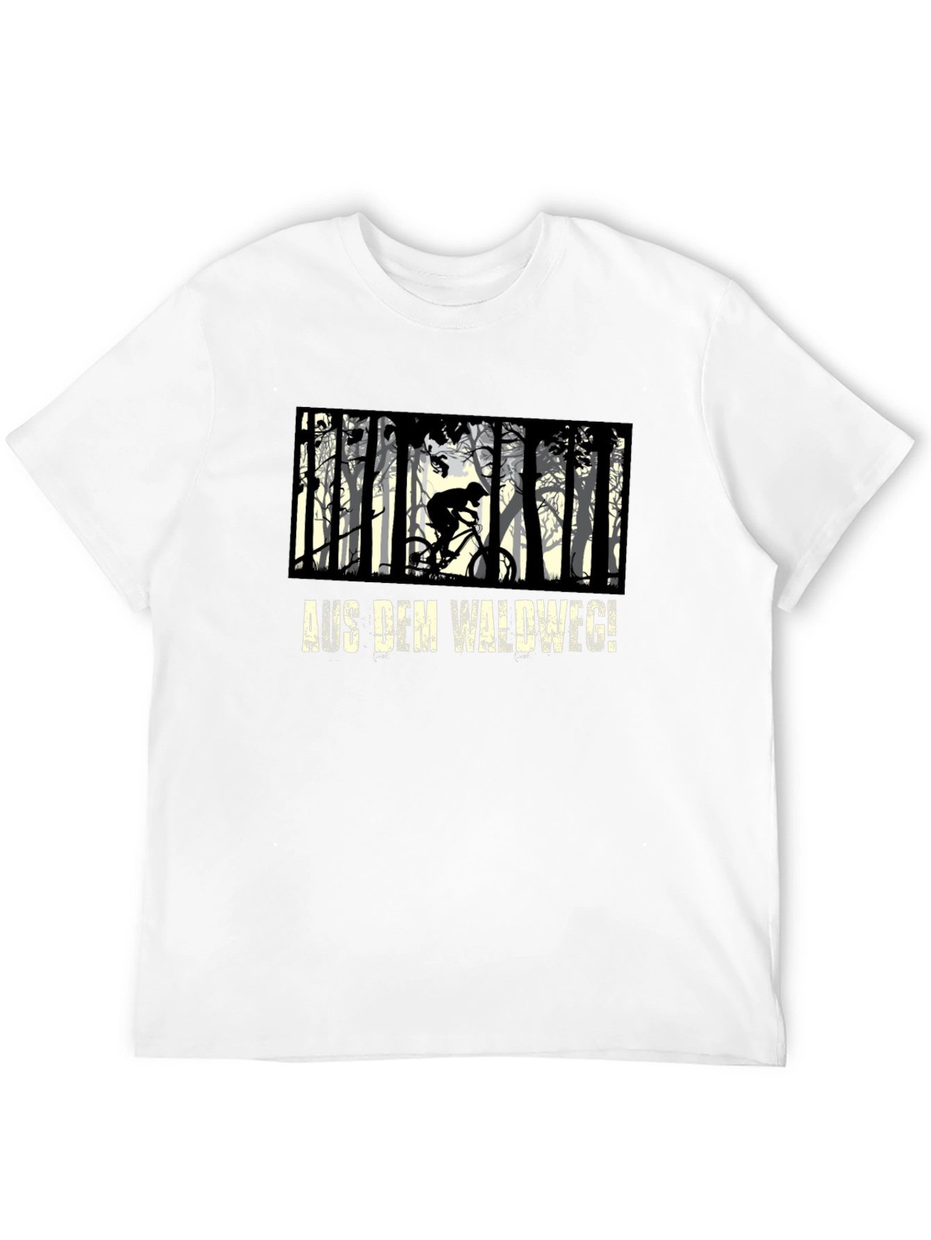 Mountain Biker Forest Graphic Tee
