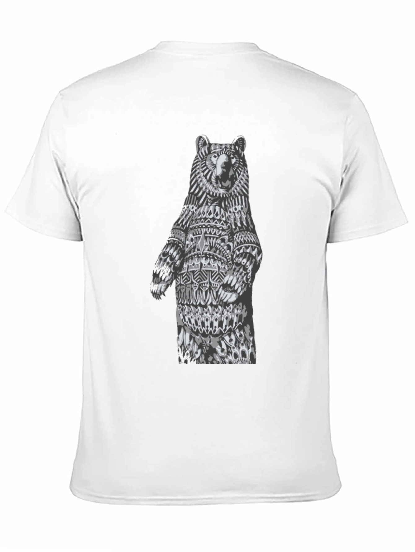 Bear Graphic Tee - Unique Black T-Shirt