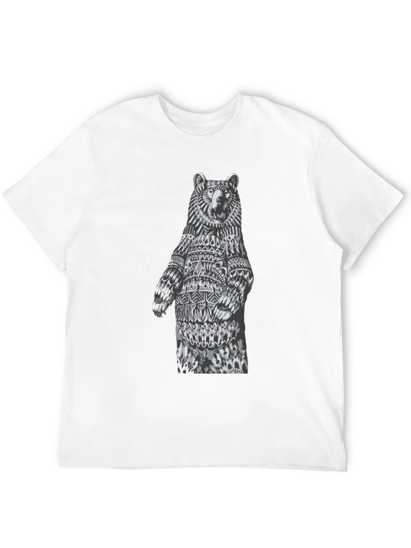 Bear Graphic Tee - Unique Black T-Shirt