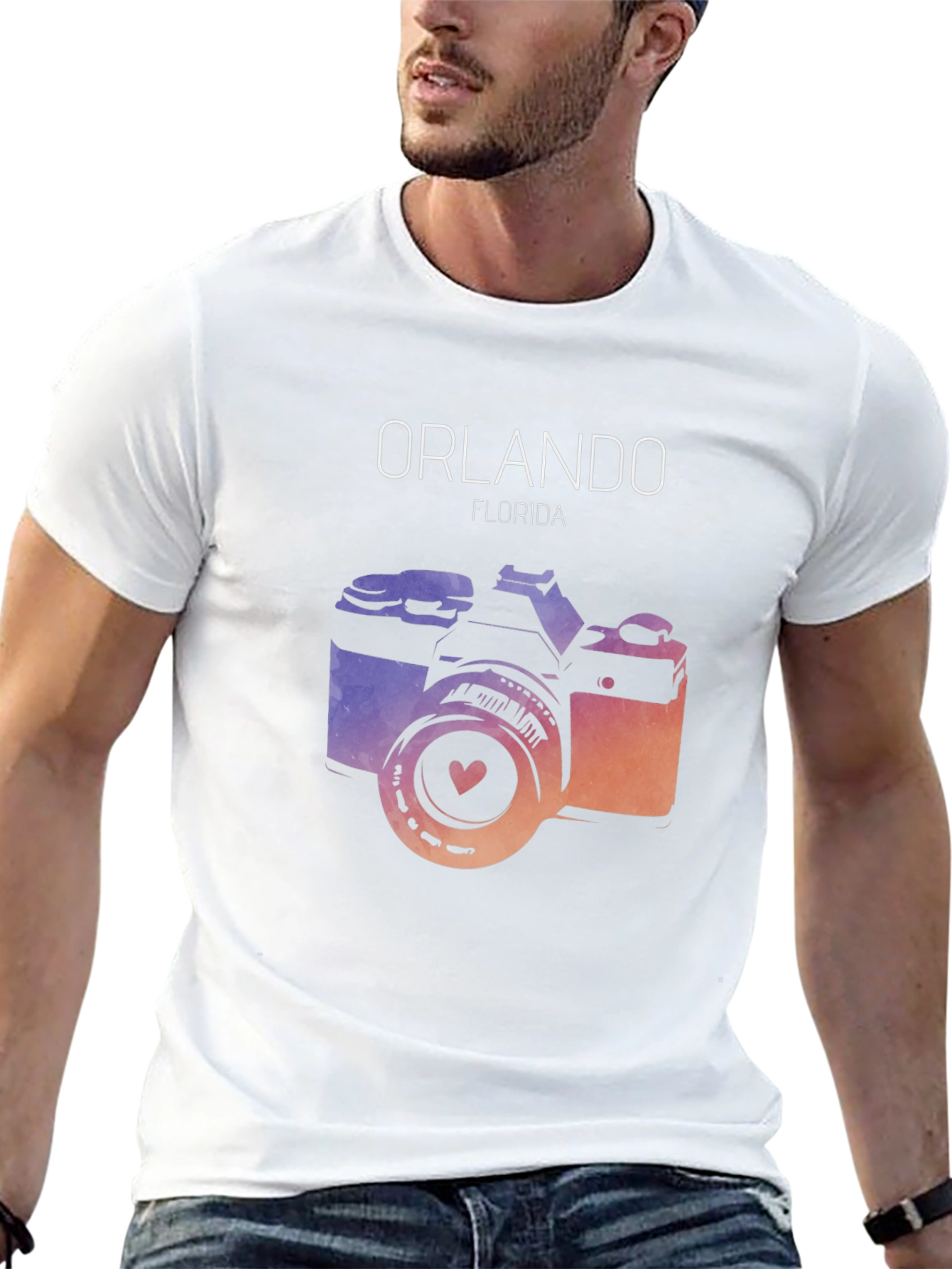 Orlando Florida Camera Graphic T-Shirt