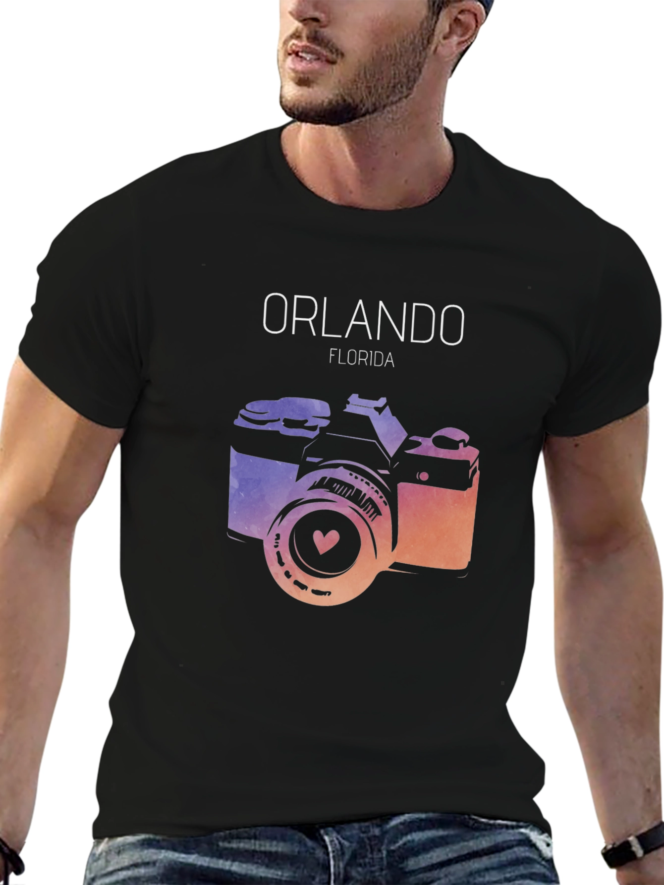 Orlando Florida Camera Graphic T-Shirt