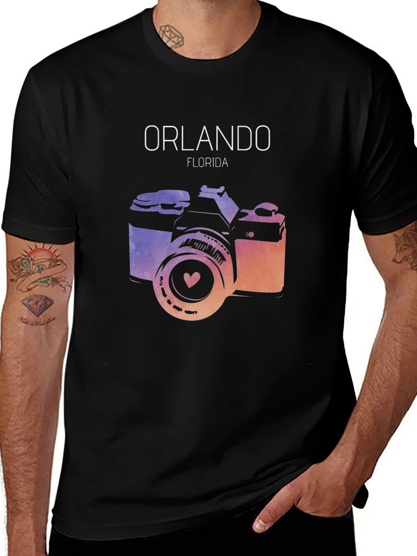 Orlando Florida Camera Graphic T-Shirt
