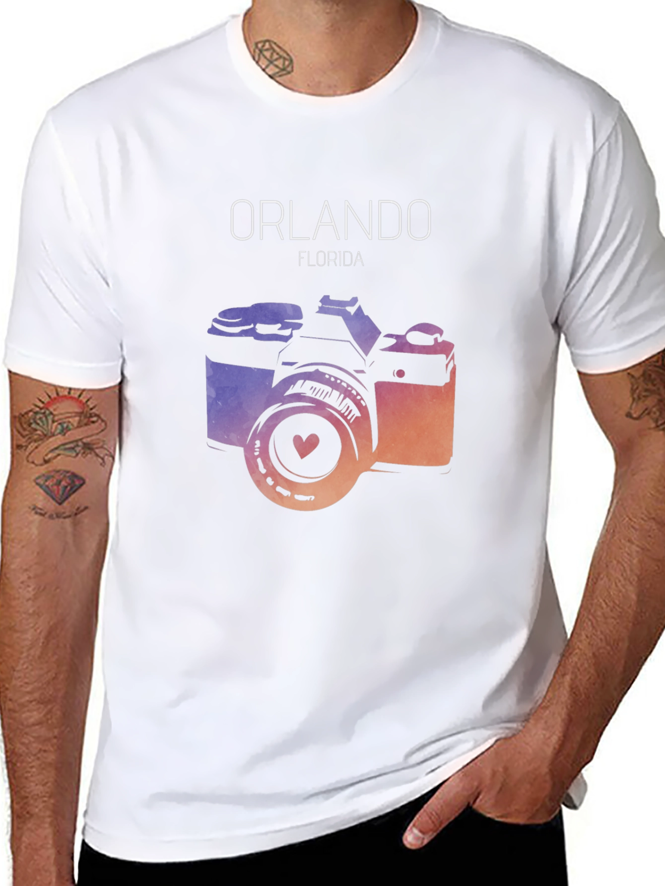 Orlando Florida Camera Graphic T-Shirt