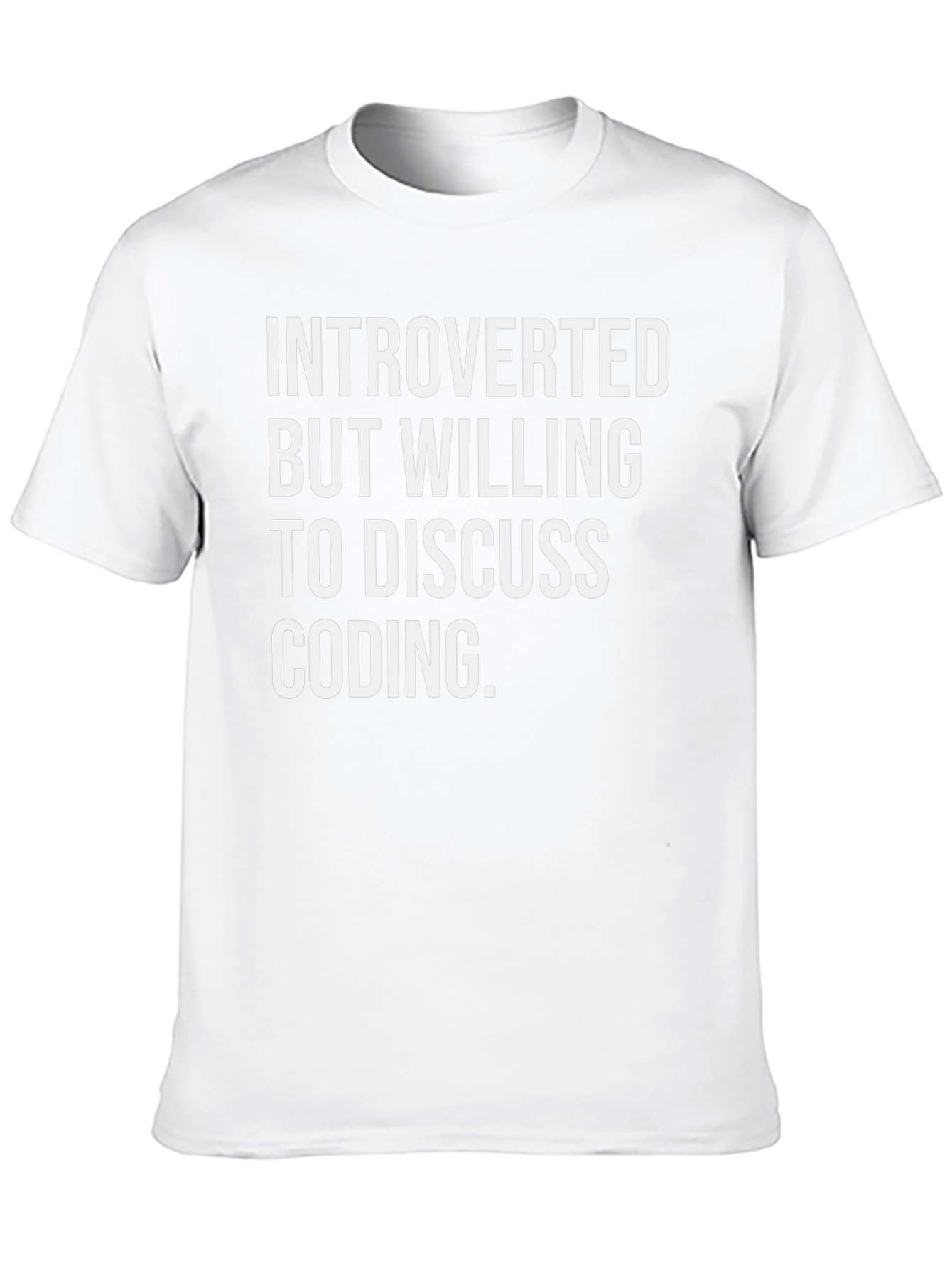 Introverted Coder Black Tee - Discuss Coding Humor