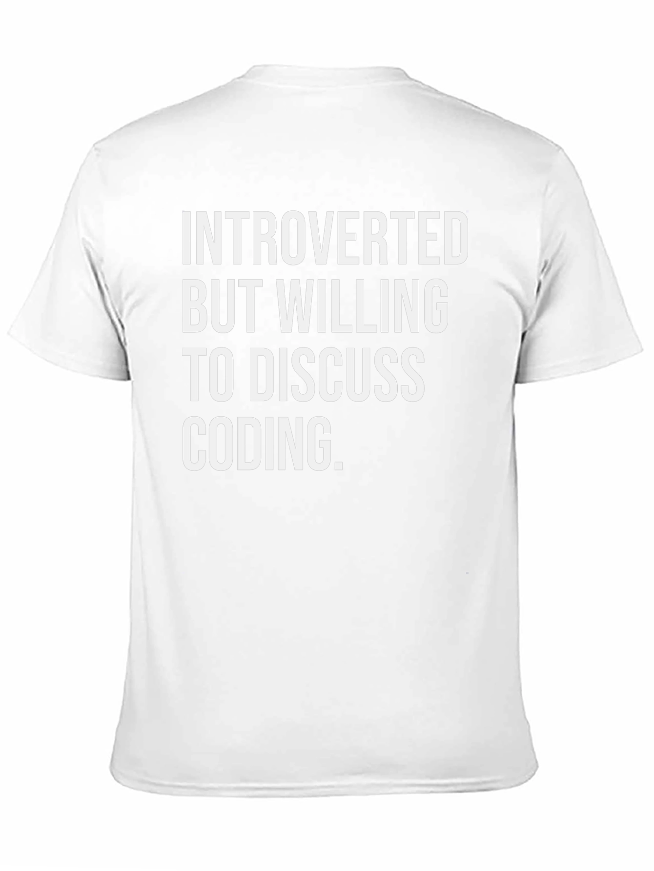 Introverted Coder Black Tee - Discuss Coding Humor