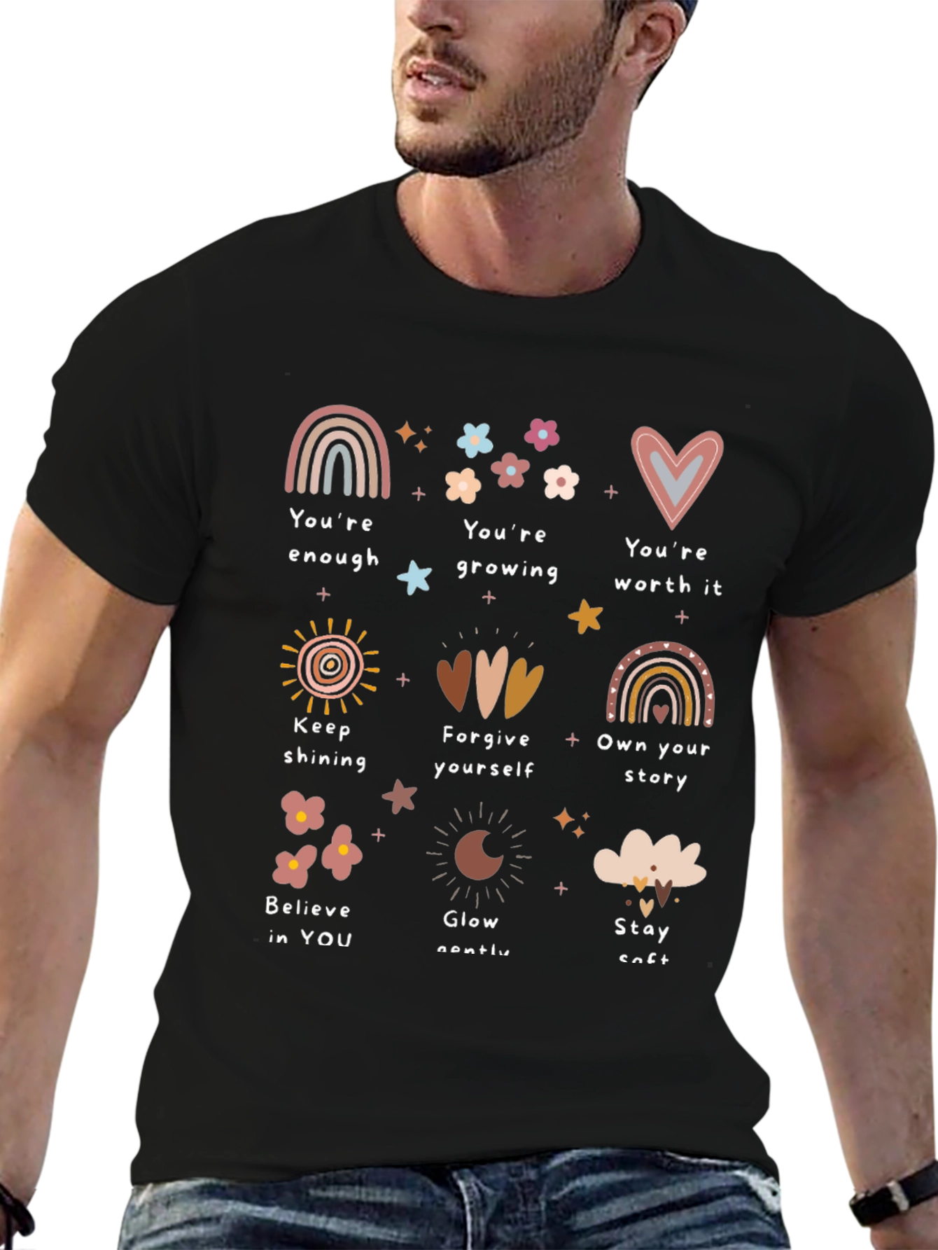 Affirmation Graphic Tee - Positive Message Shirt