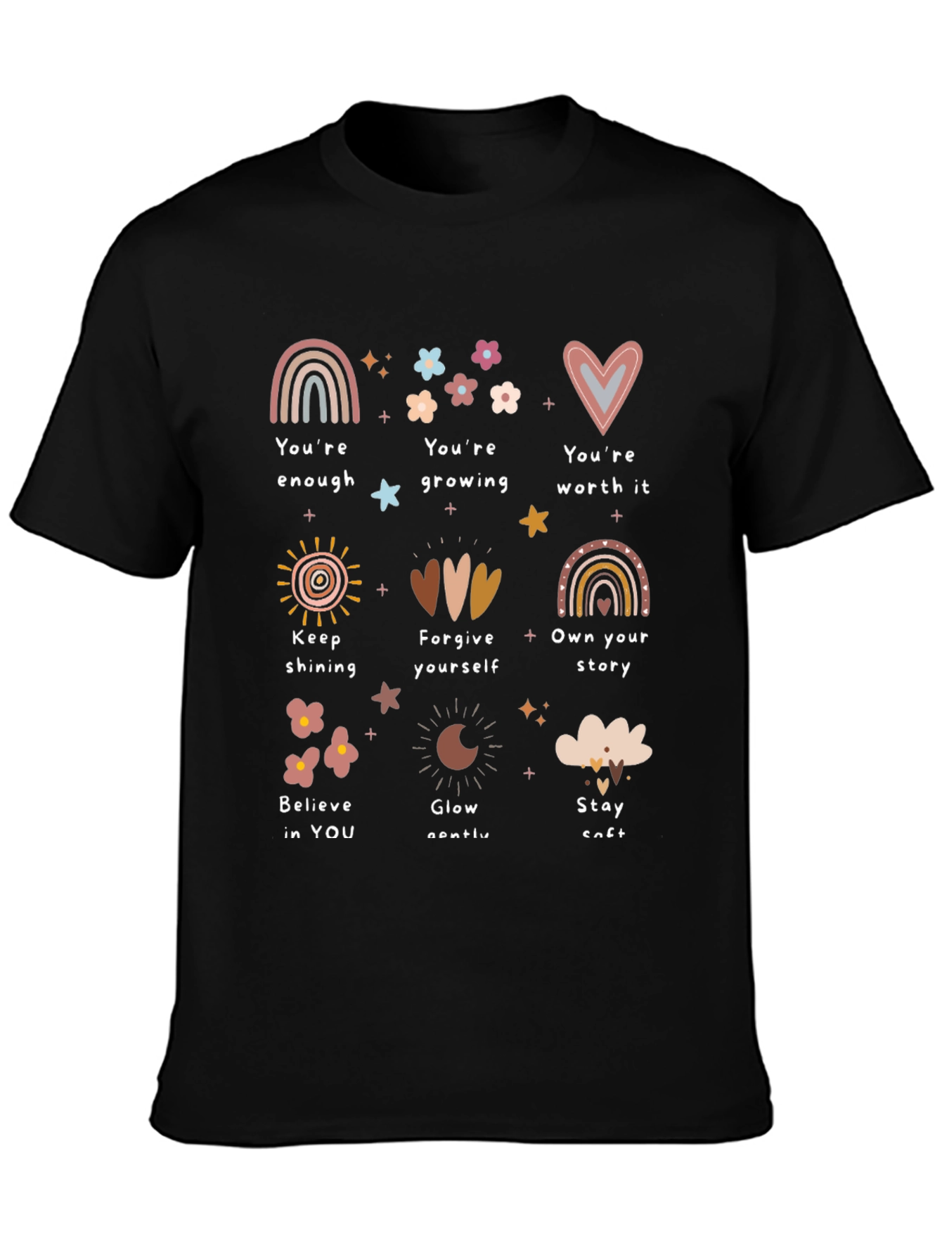 Affirmation Graphic Tee - Positive Message Shirt