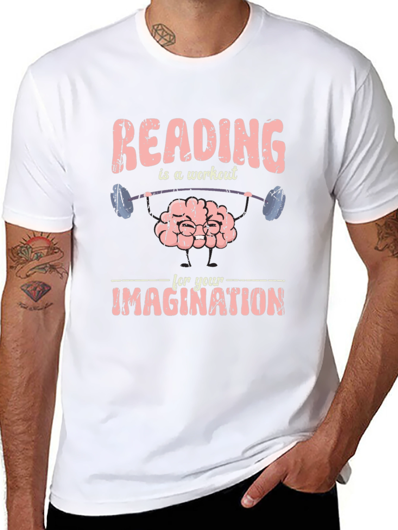 Reading is a Workout Brain T-Shirt