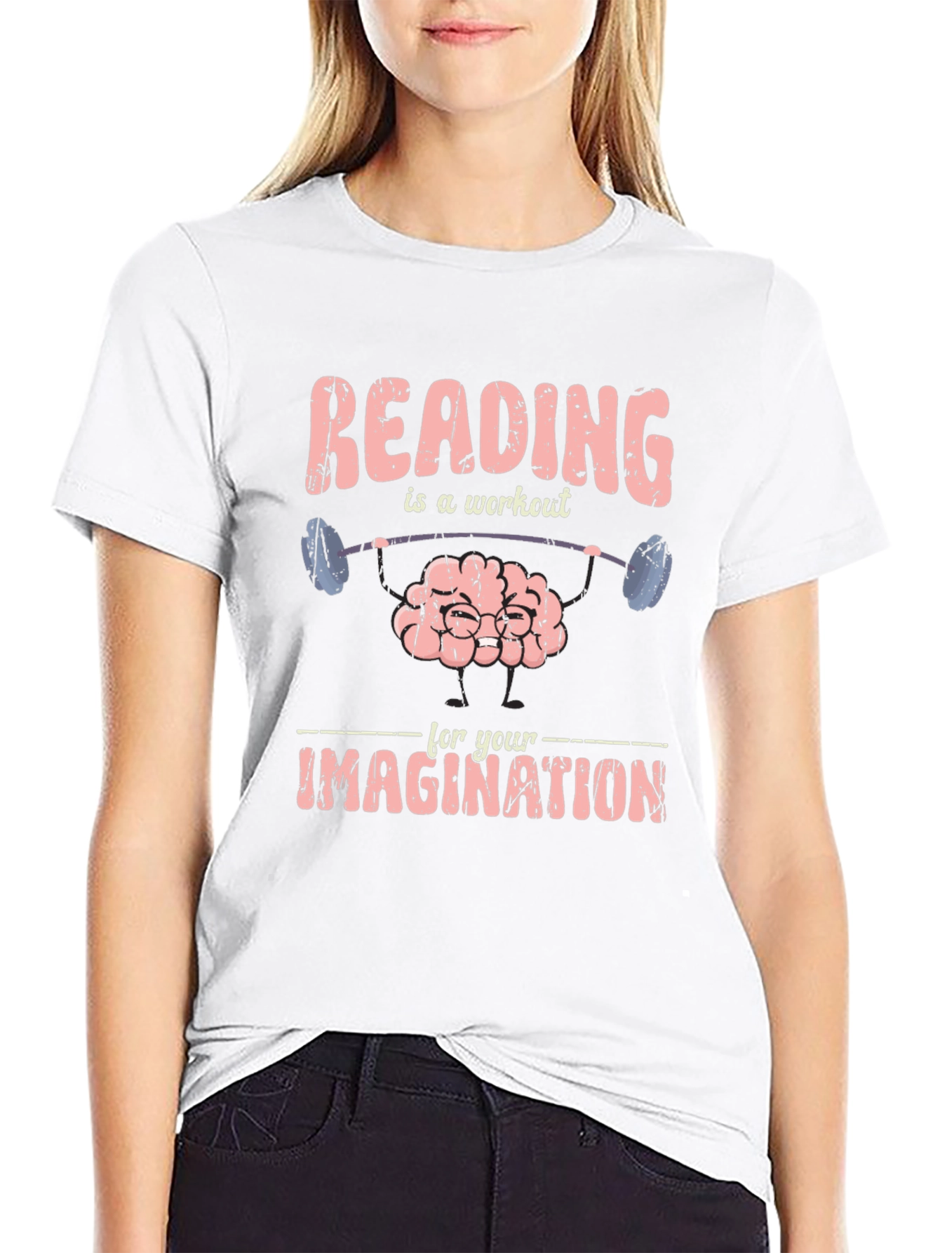 Reading is a Workout Brain T-Shirt