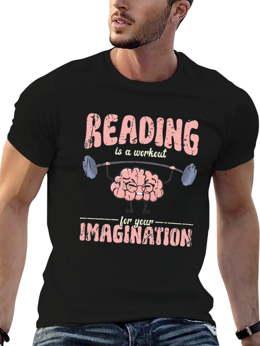 Reading is a Workout Brain T-Shirt